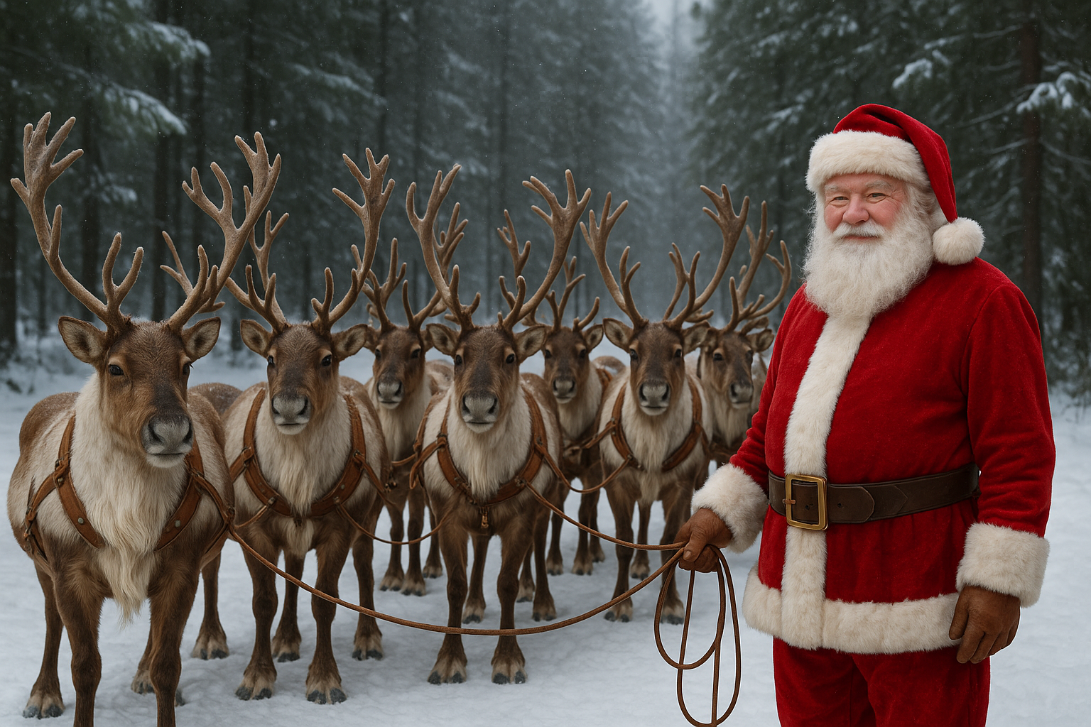come si chiamano le renne di babbo natale - Illustration