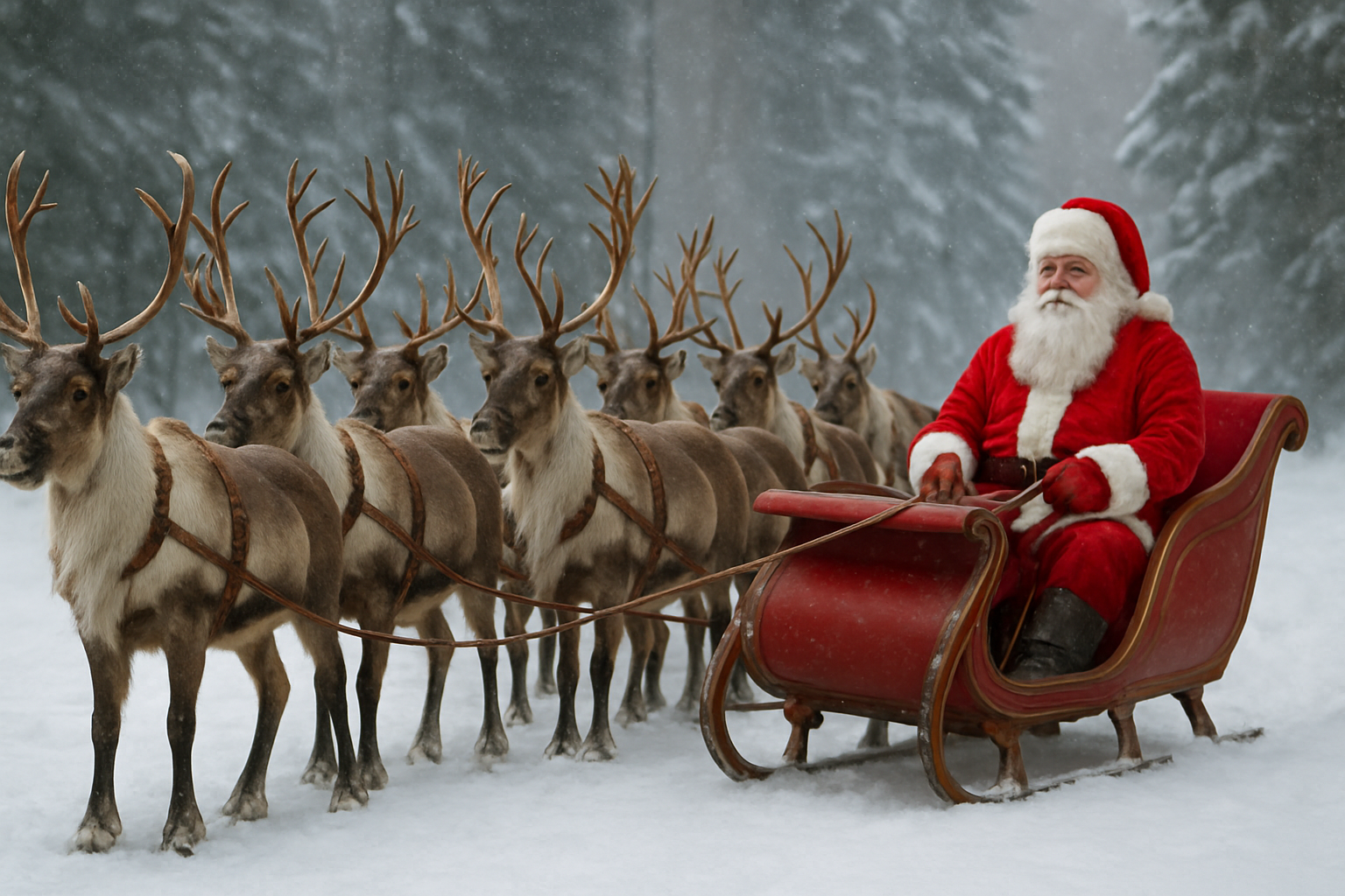 quante sono le renne di babbo natale - Illustration