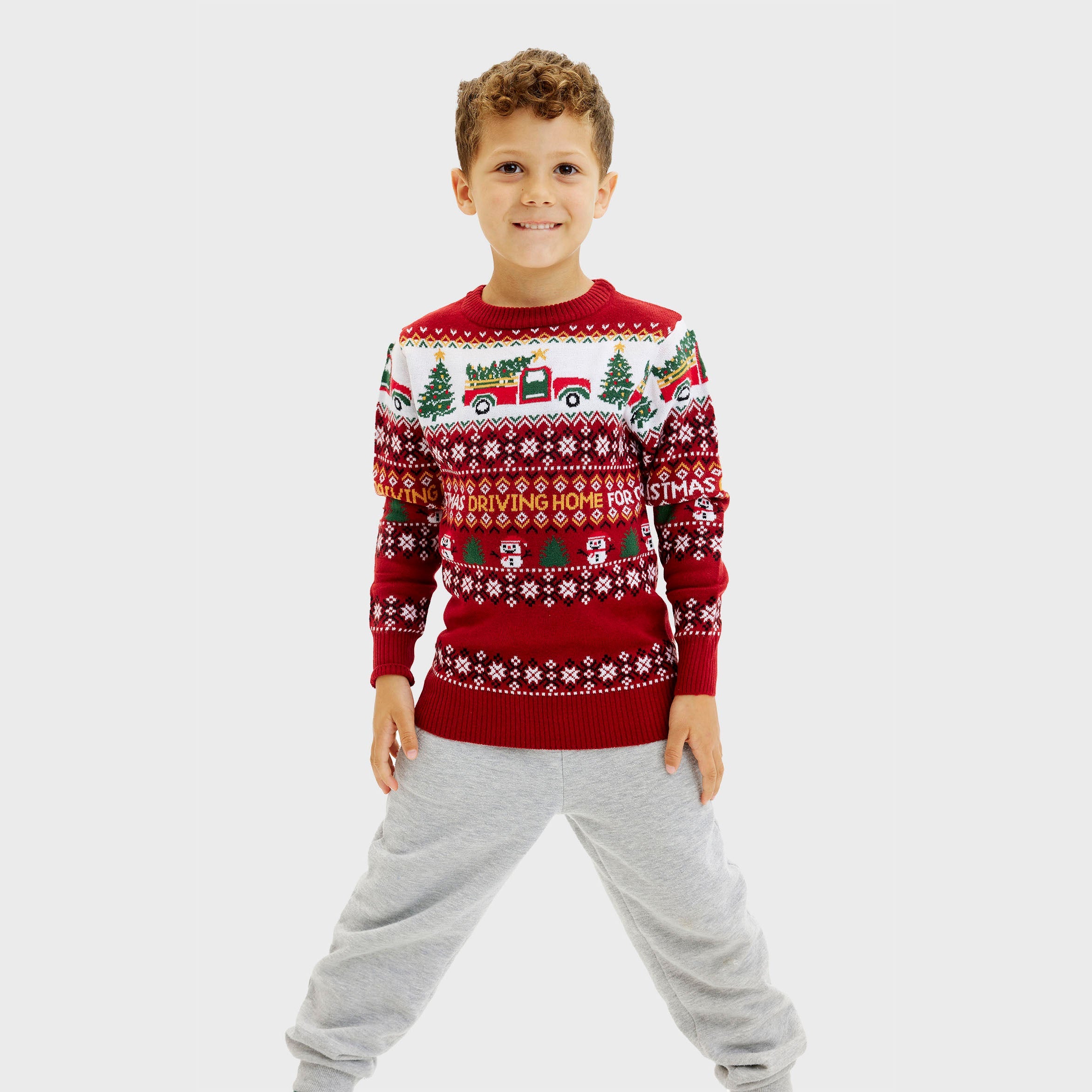 Driving Home For Christmas Kids maglione natalizio – Bambini