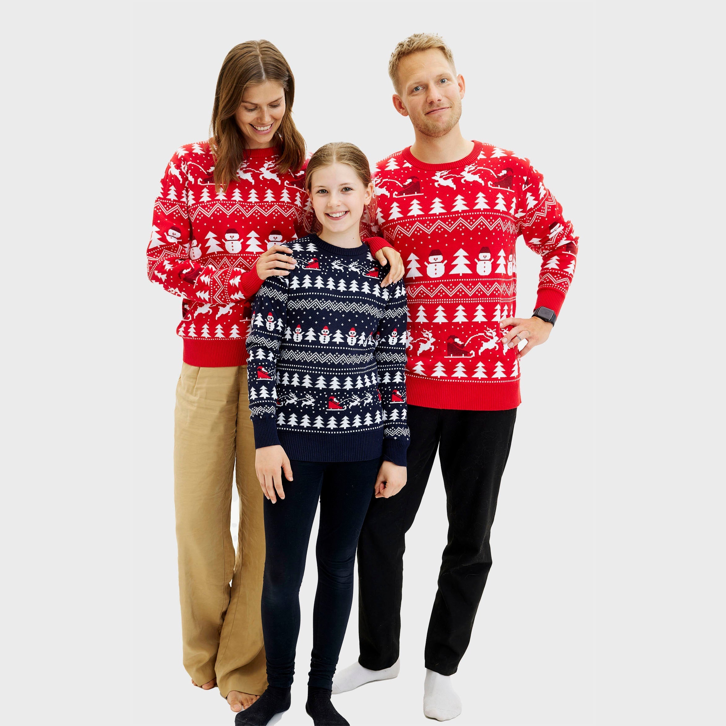 L'elegante Maglione Natalizio rosso - Uomo.