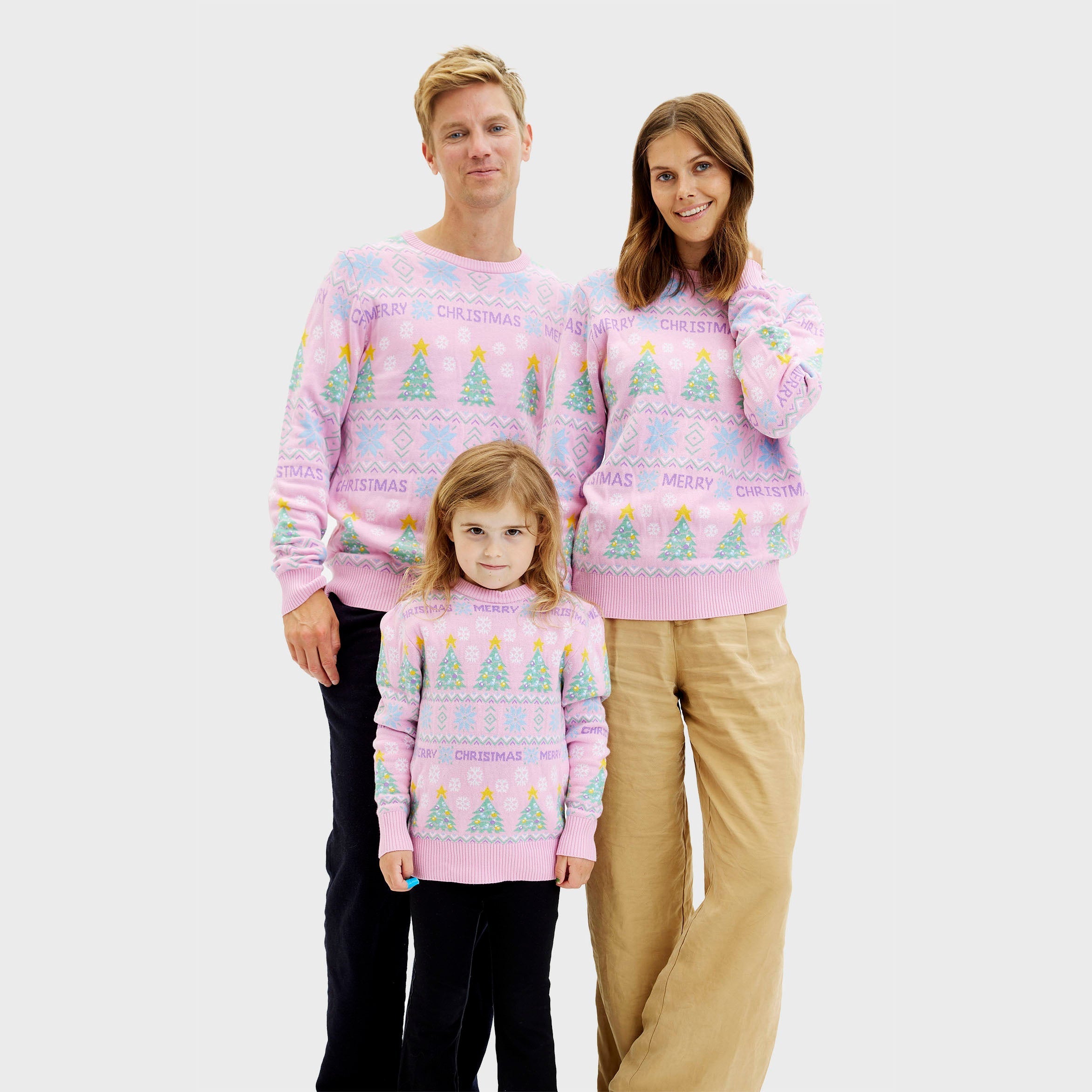 De roze Kersttrui - Heren