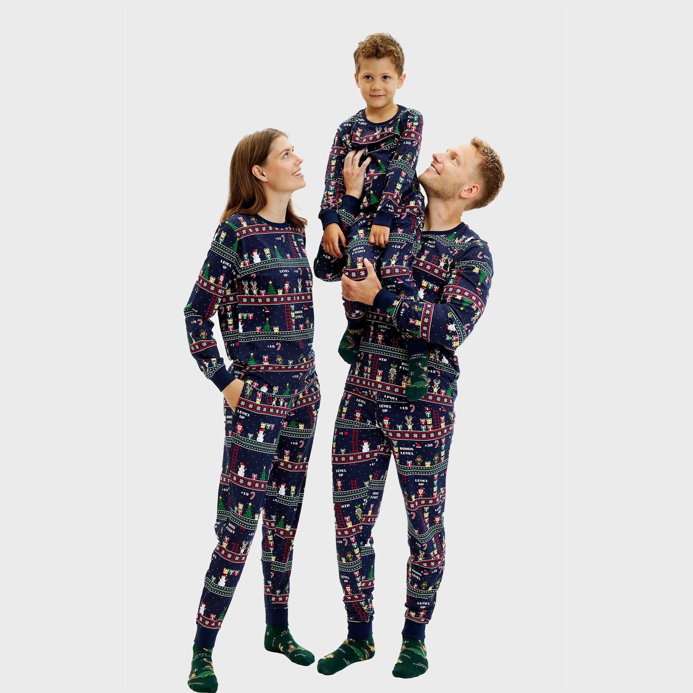 Vintage gamer kerstpyjama - Heren