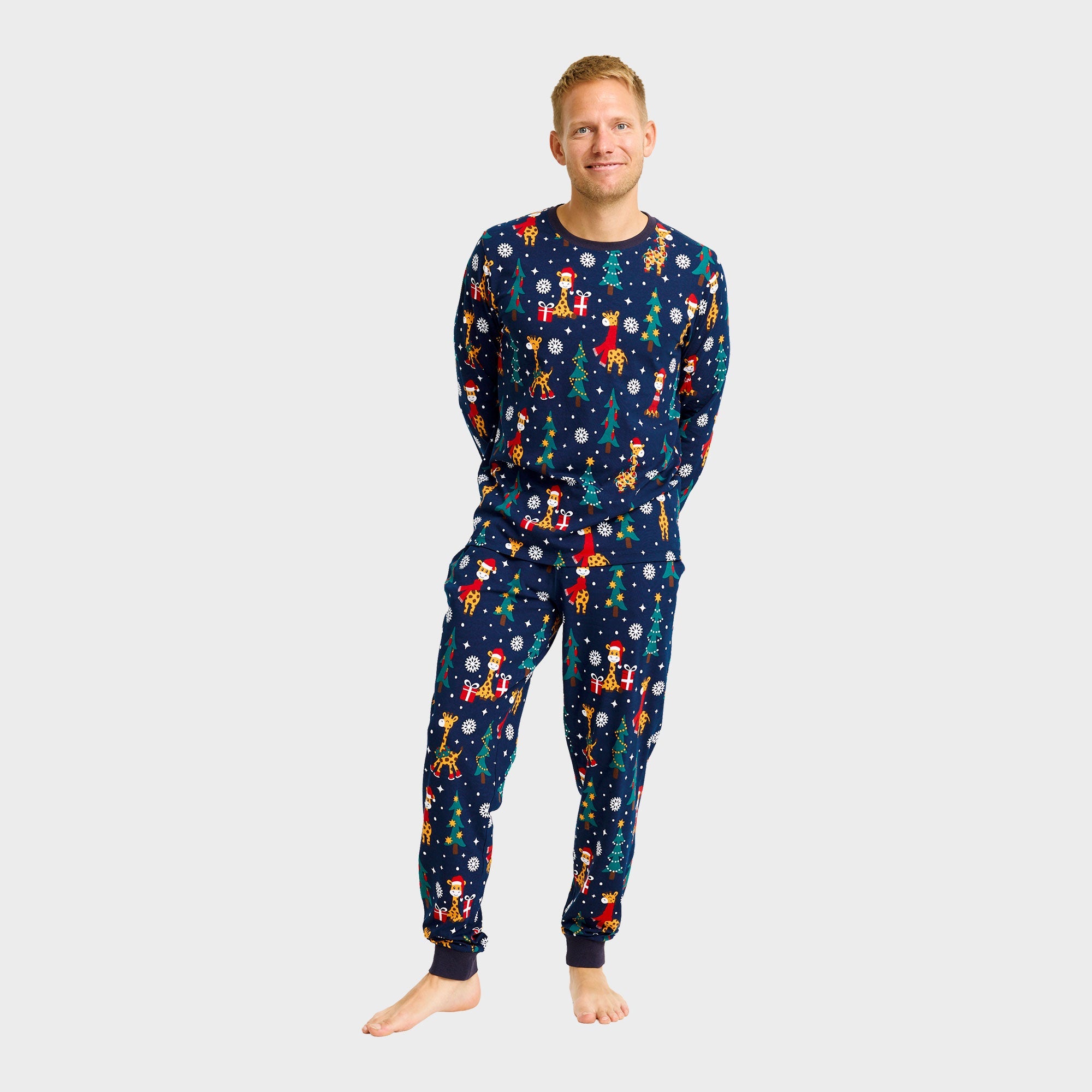 De giraffen kerstpyjama – Heren