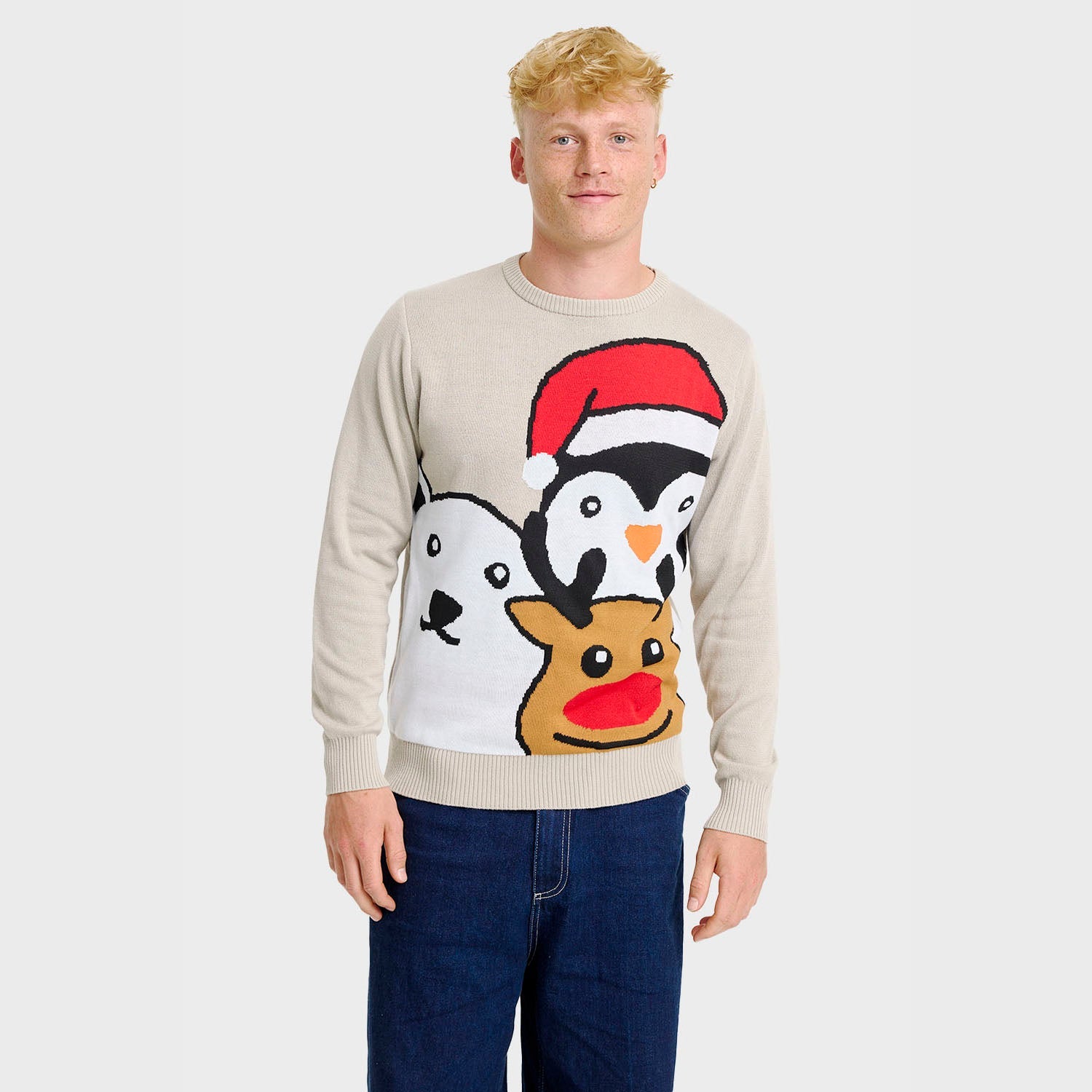 Dieren kersttrui – Heren