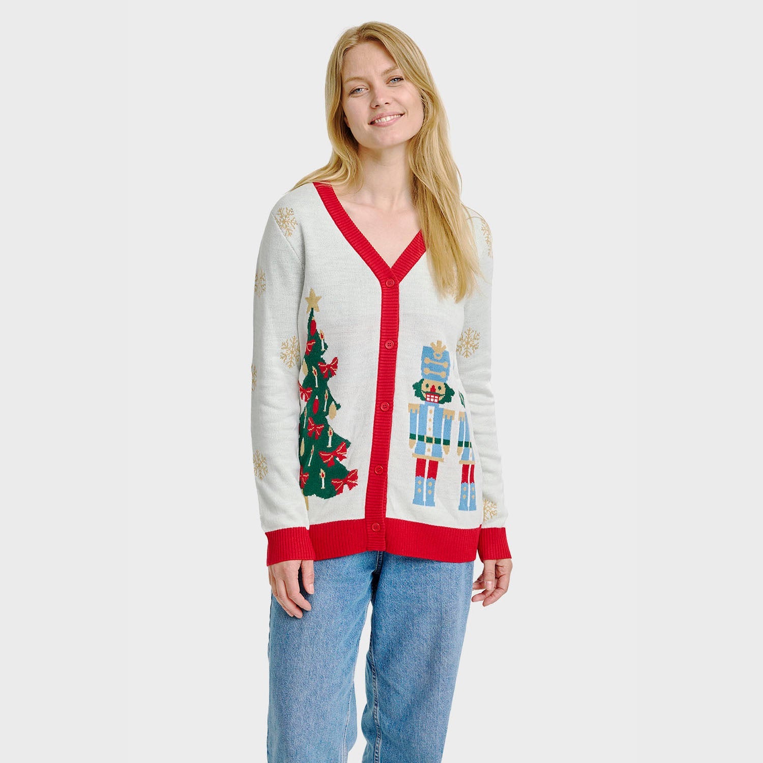 The Nutcracker cardigan natalizio – Donna