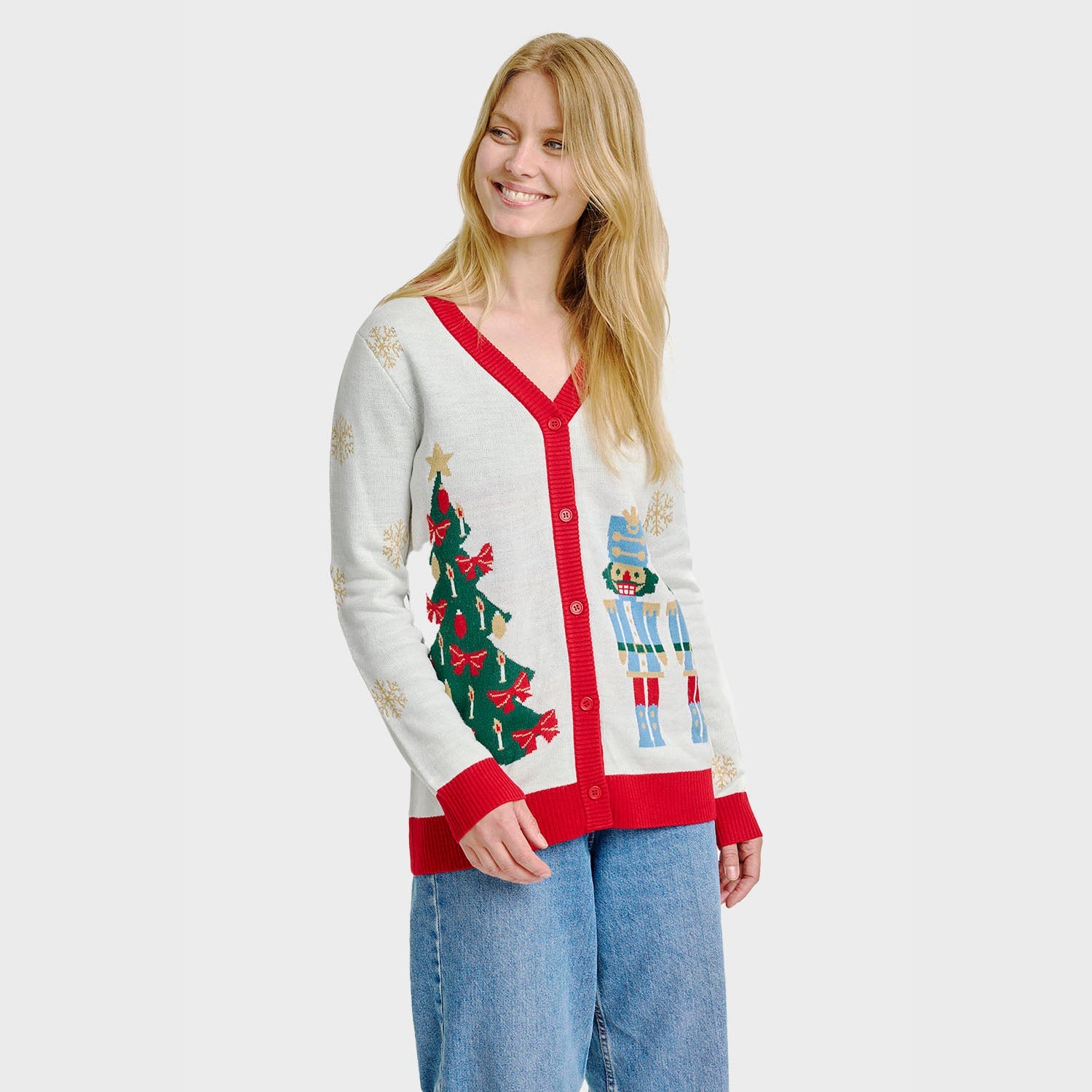 The Nutcracker cardigan natalizio – Donna