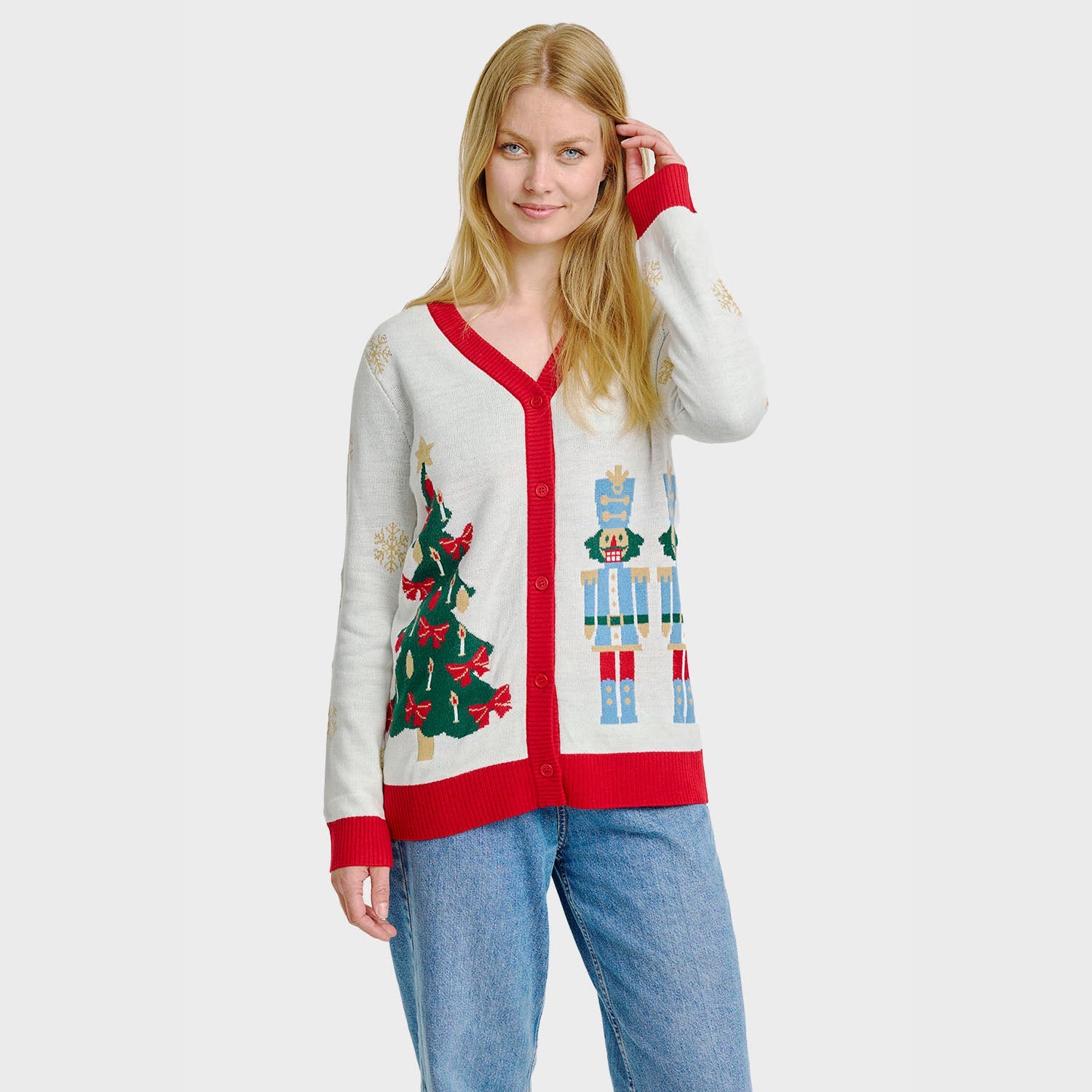 The Nutcracker cardigan natalizio – Donna