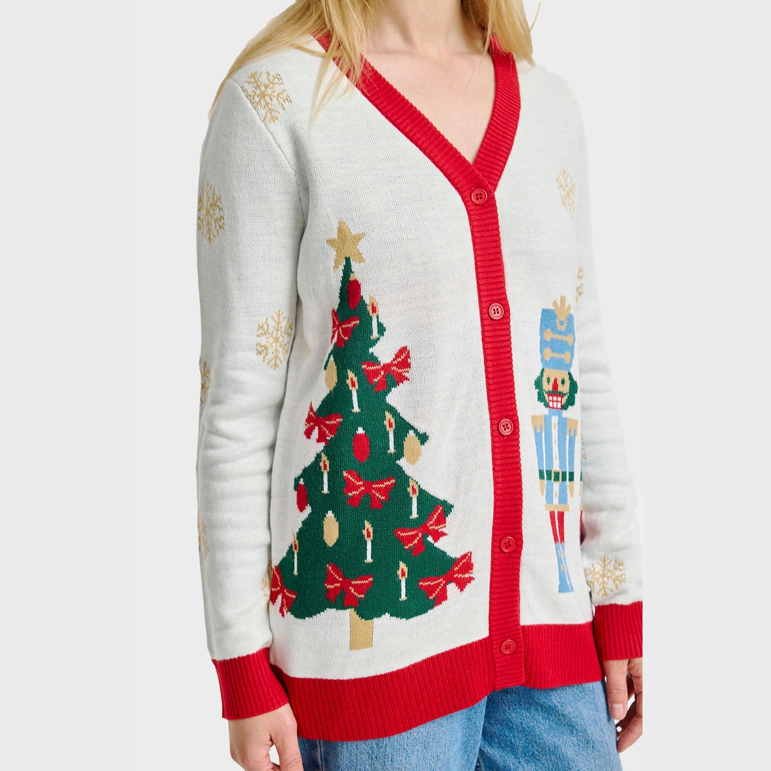 The Nutcracker cardigan natalizio – Donna