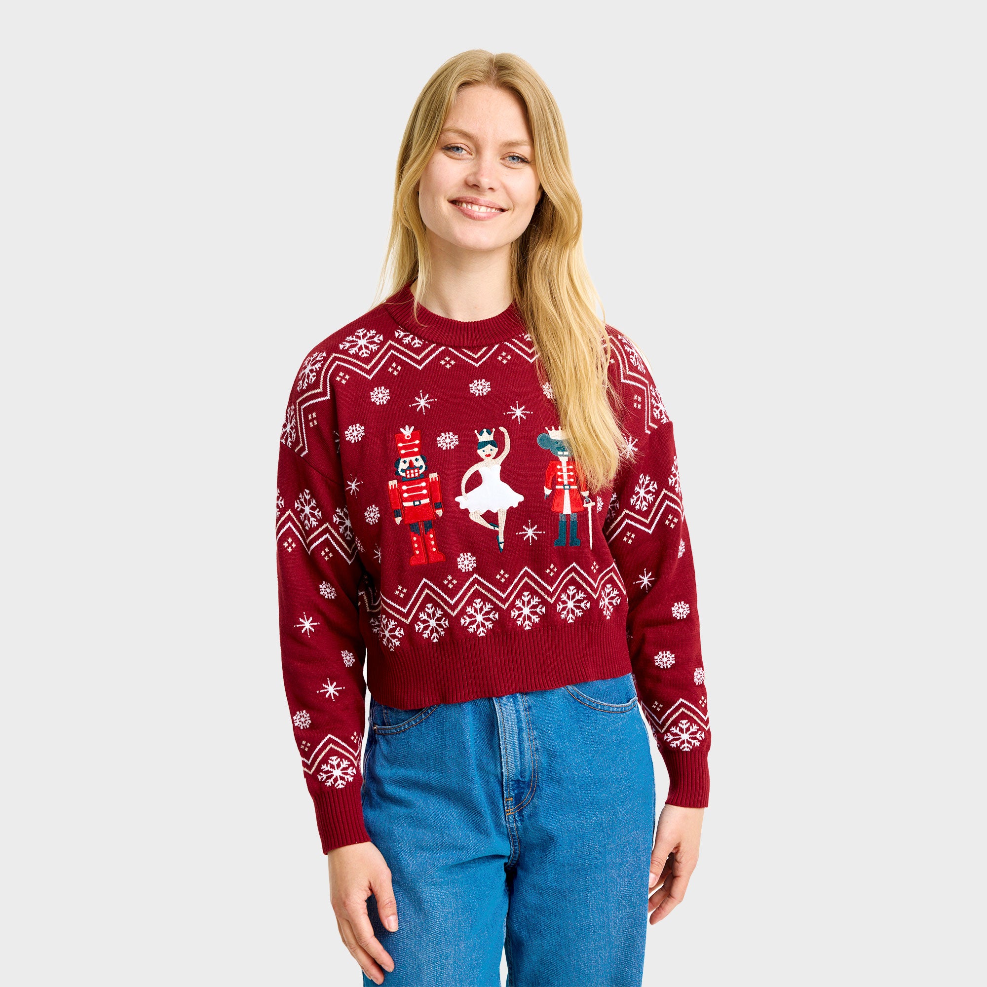 Nutcrackerish maglione natalizio – Donna
