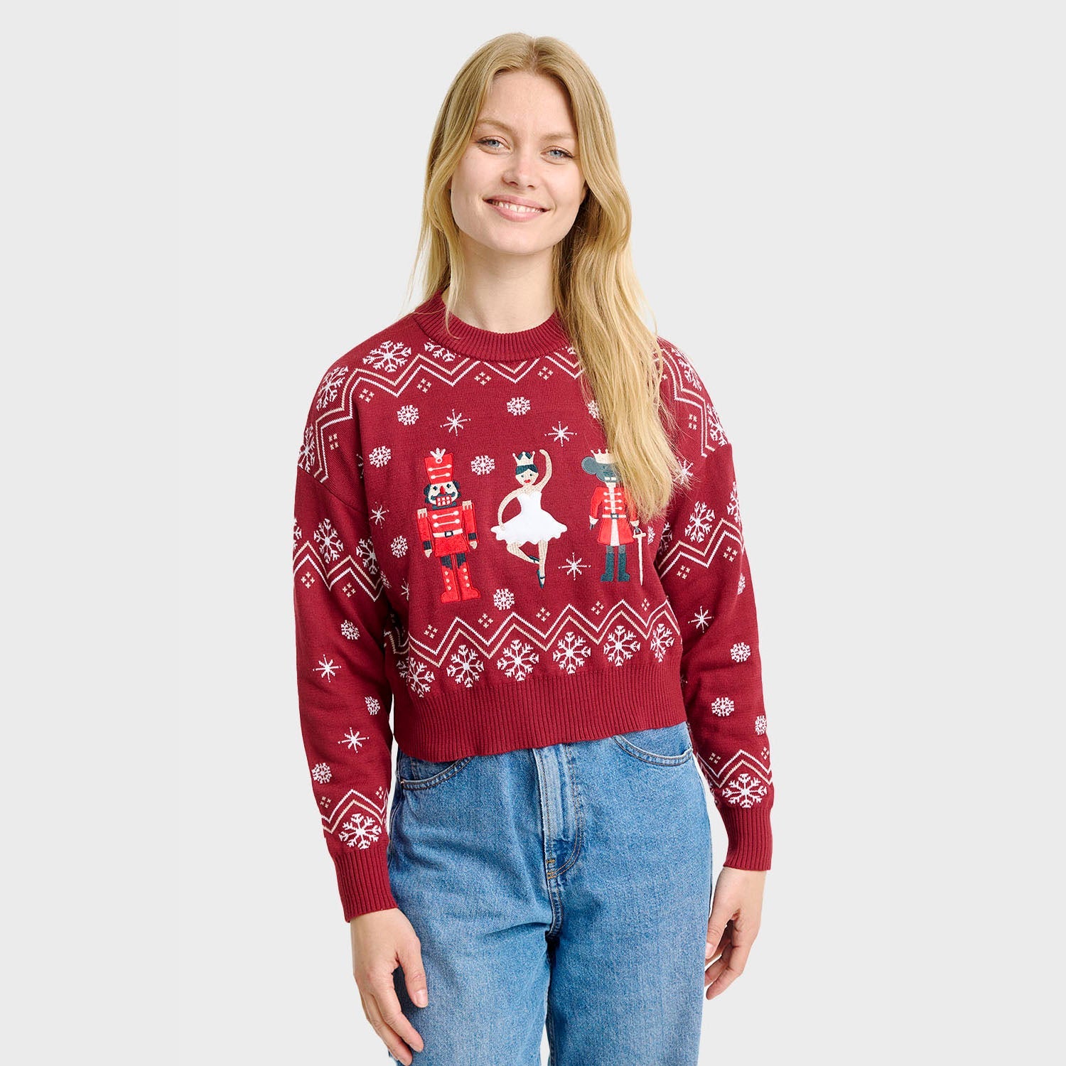 Nutcrackerish maglione natalizio – Donna