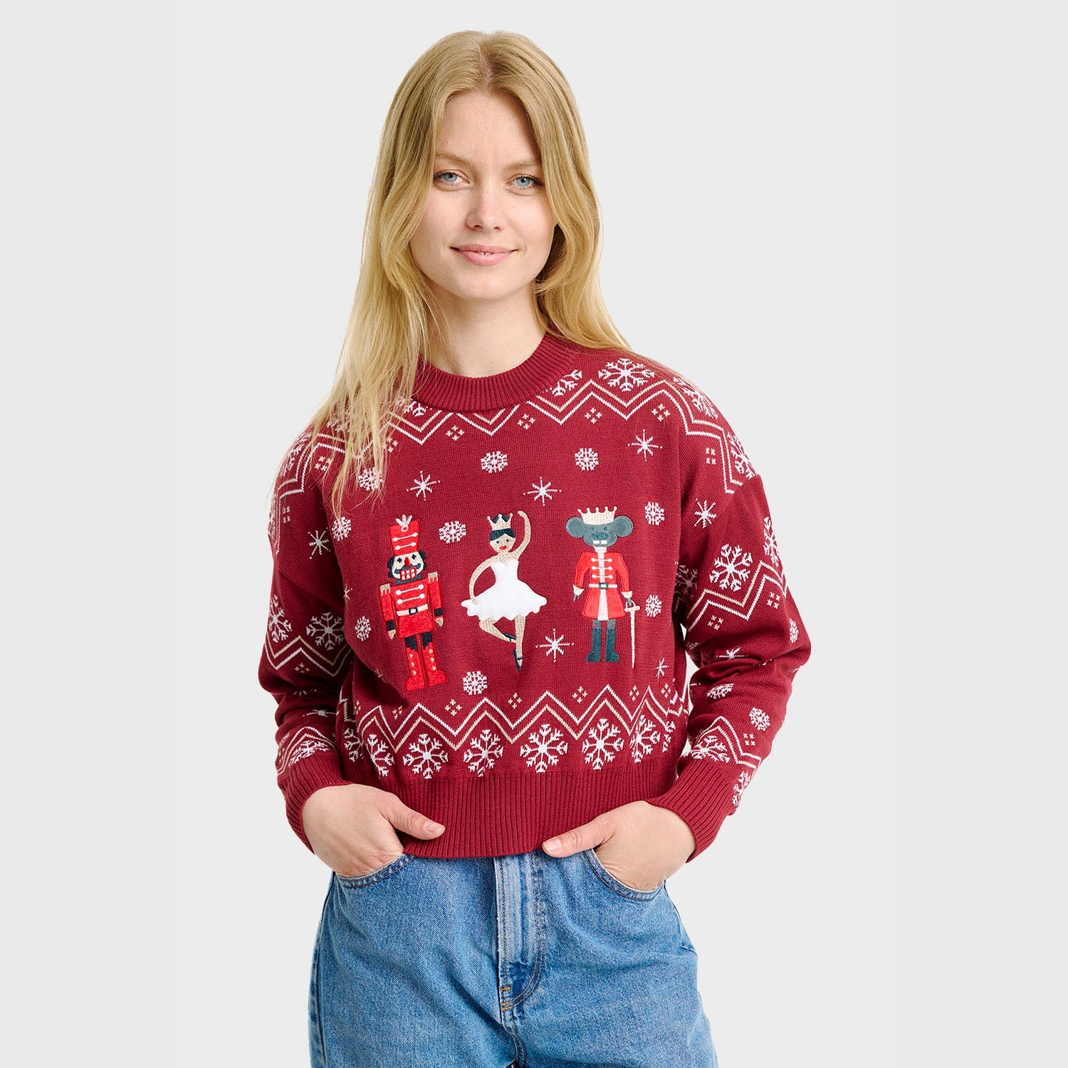 Nutcrackerish maglione natalizio – Donna
