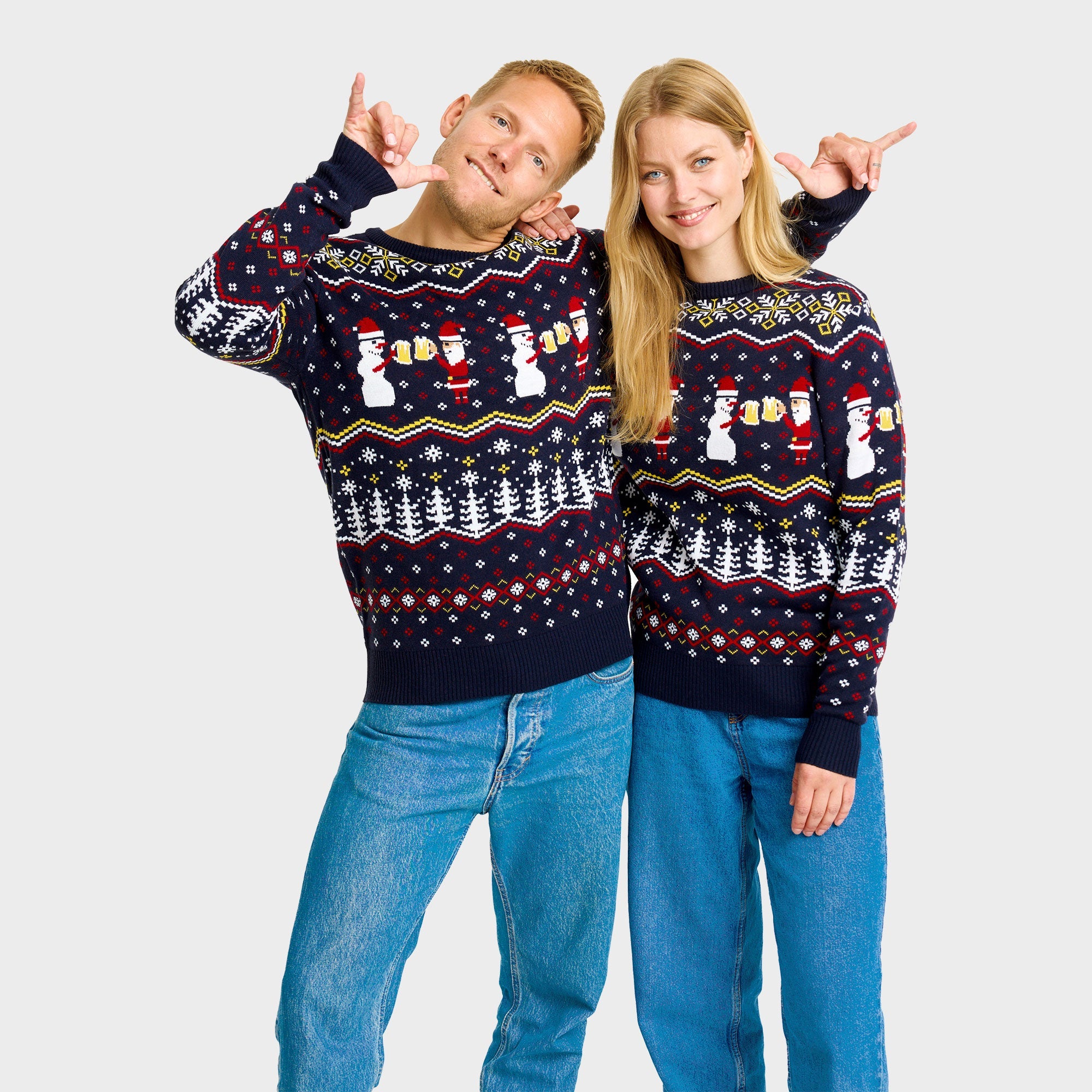Cheers Santa kersttrui – Dames