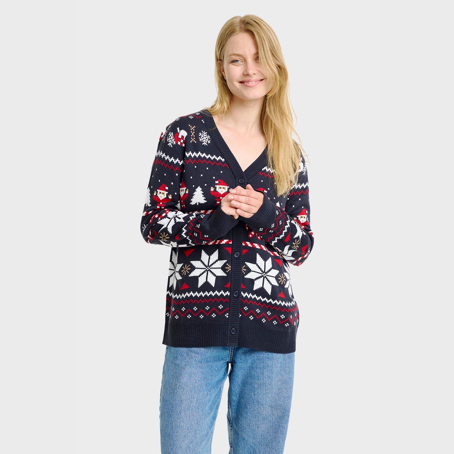 Santa’s cardigan natalizio – Donna