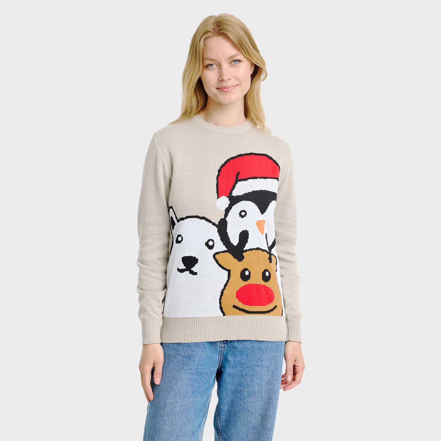 Animal maglione natalizio – Donna
