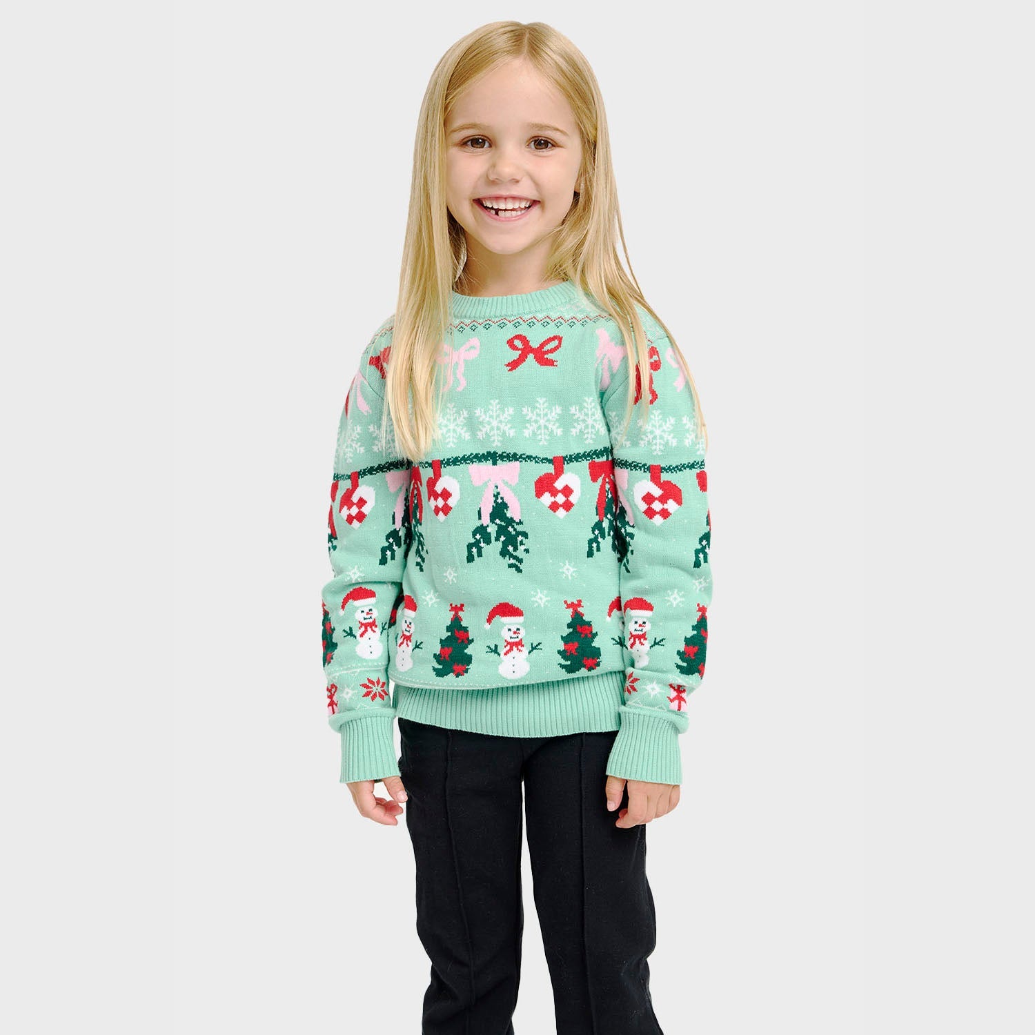 Bow maglione natalizio – Bambini
