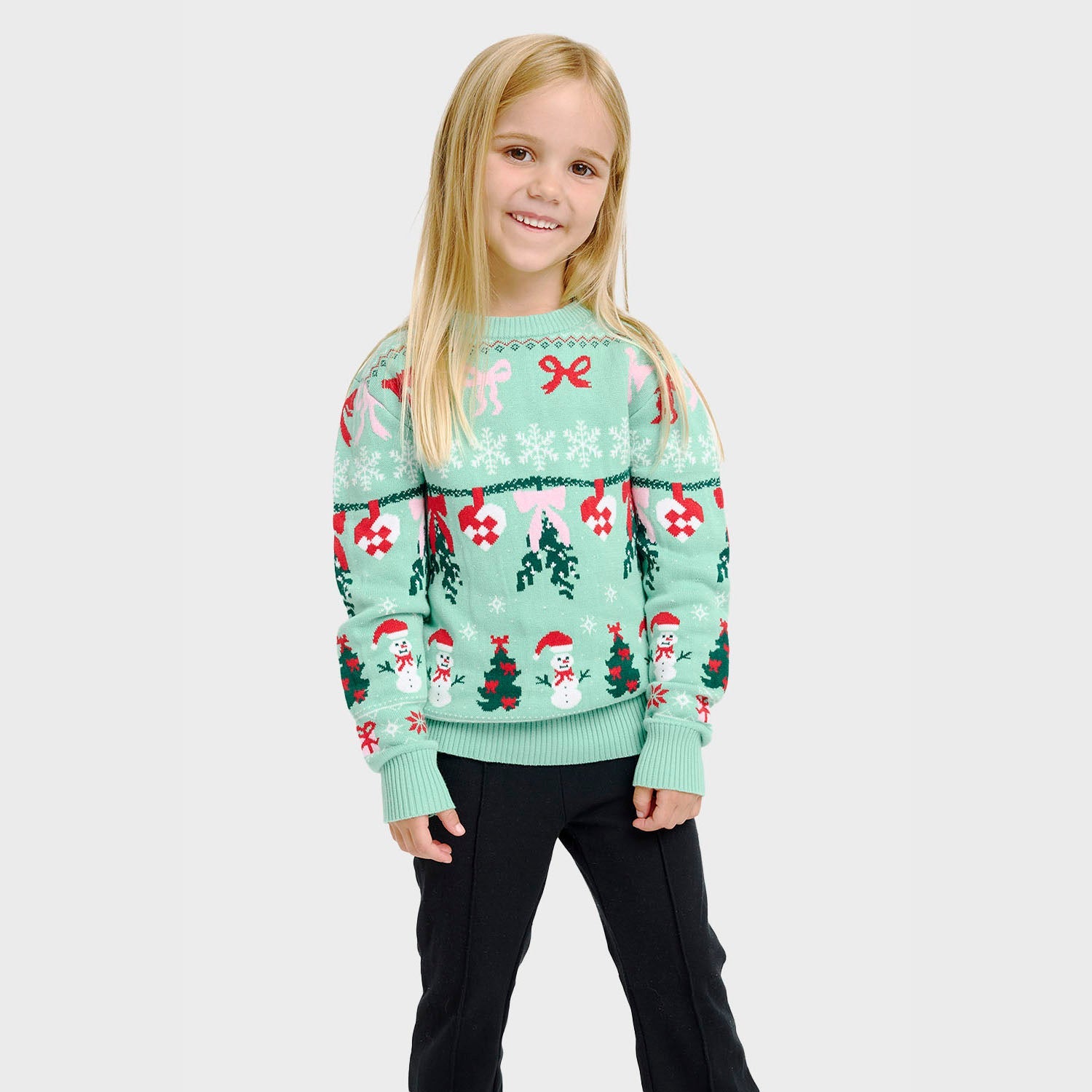 Bow maglione natalizio – Bambini