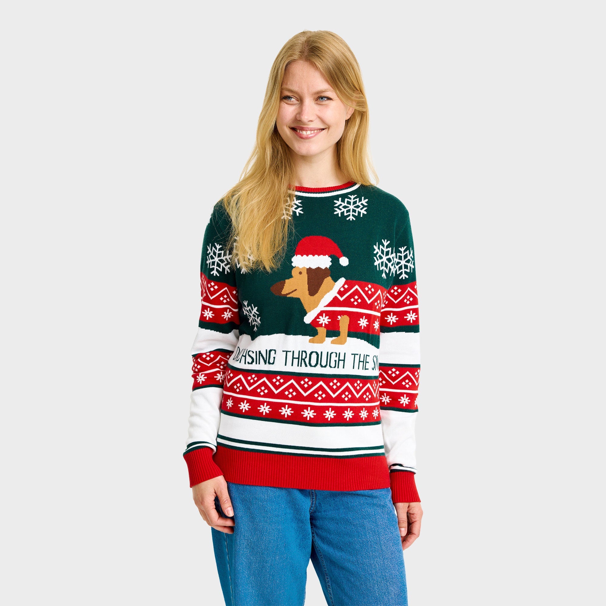 Dashing Around kersttrui – Dames