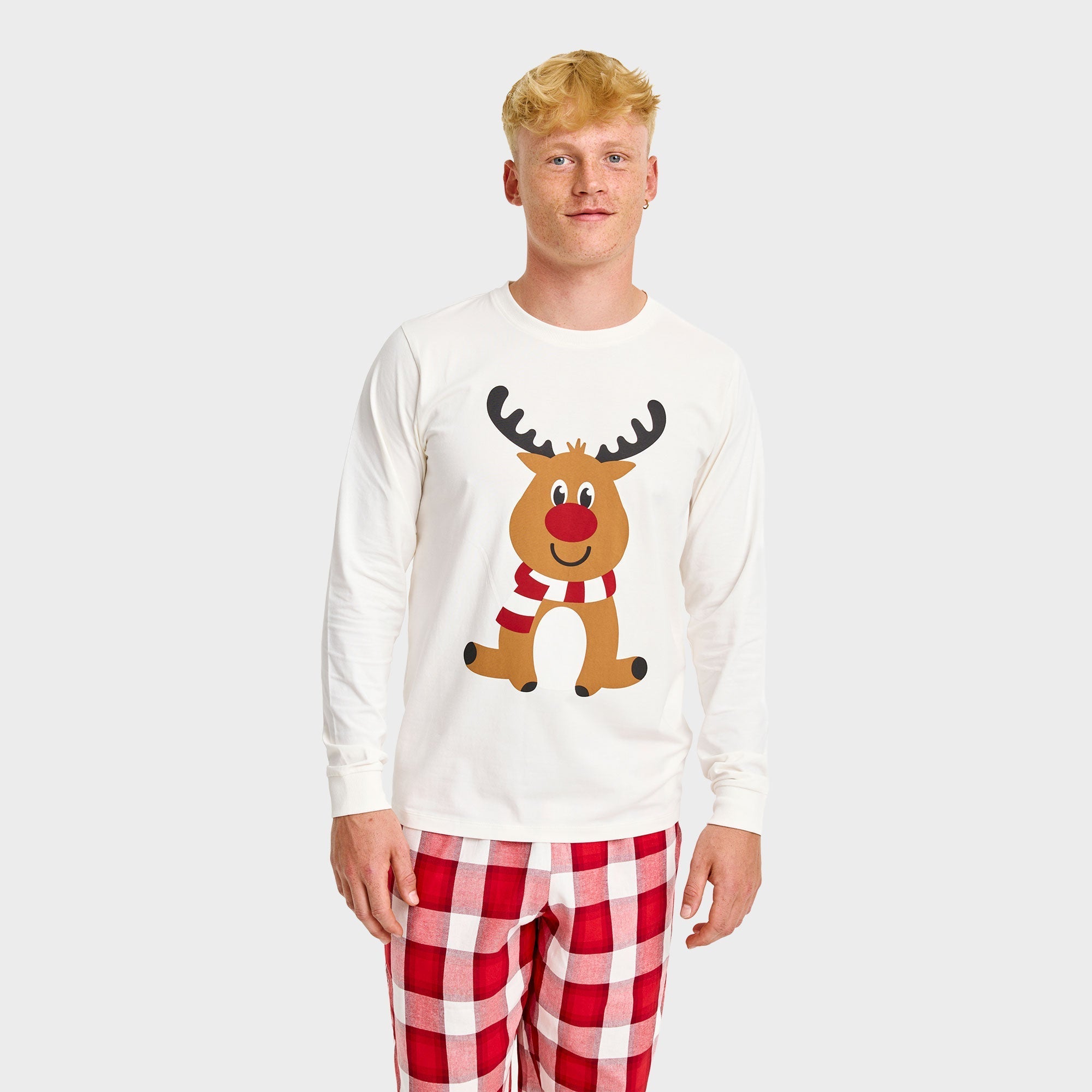 Rendier flanellen pyjama – Heren