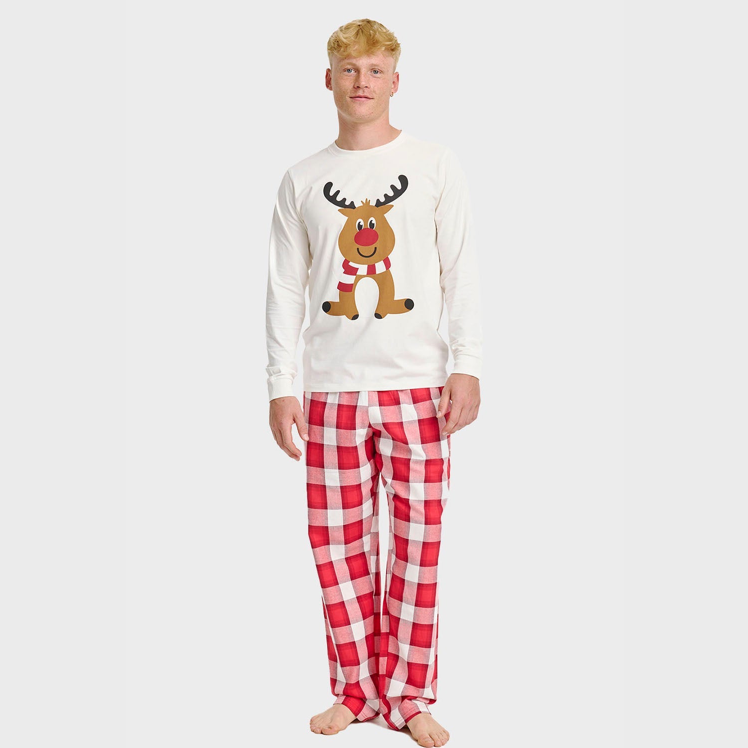 Flanellen kerstbroek – Heren