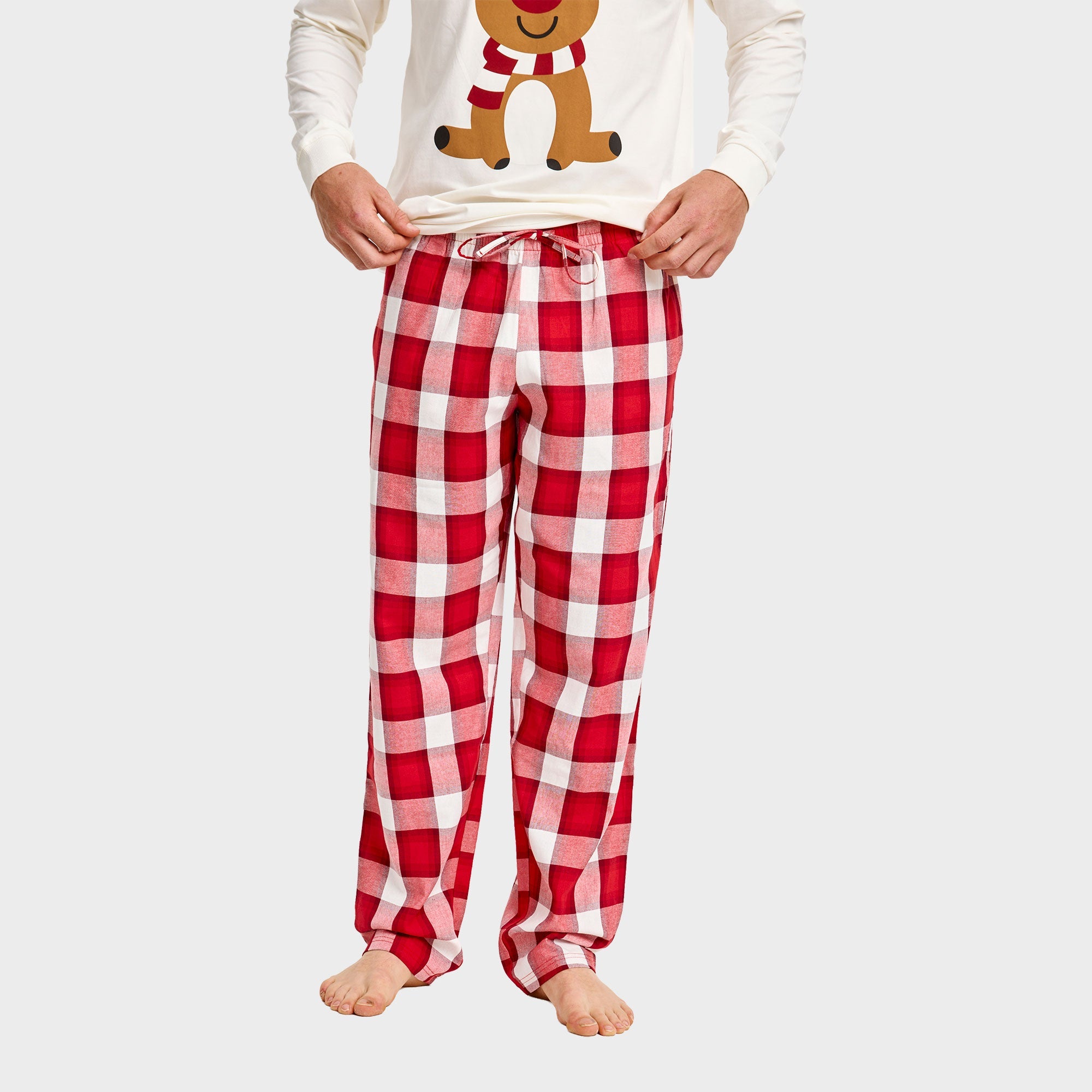 Flanellen kerstbroek – Heren