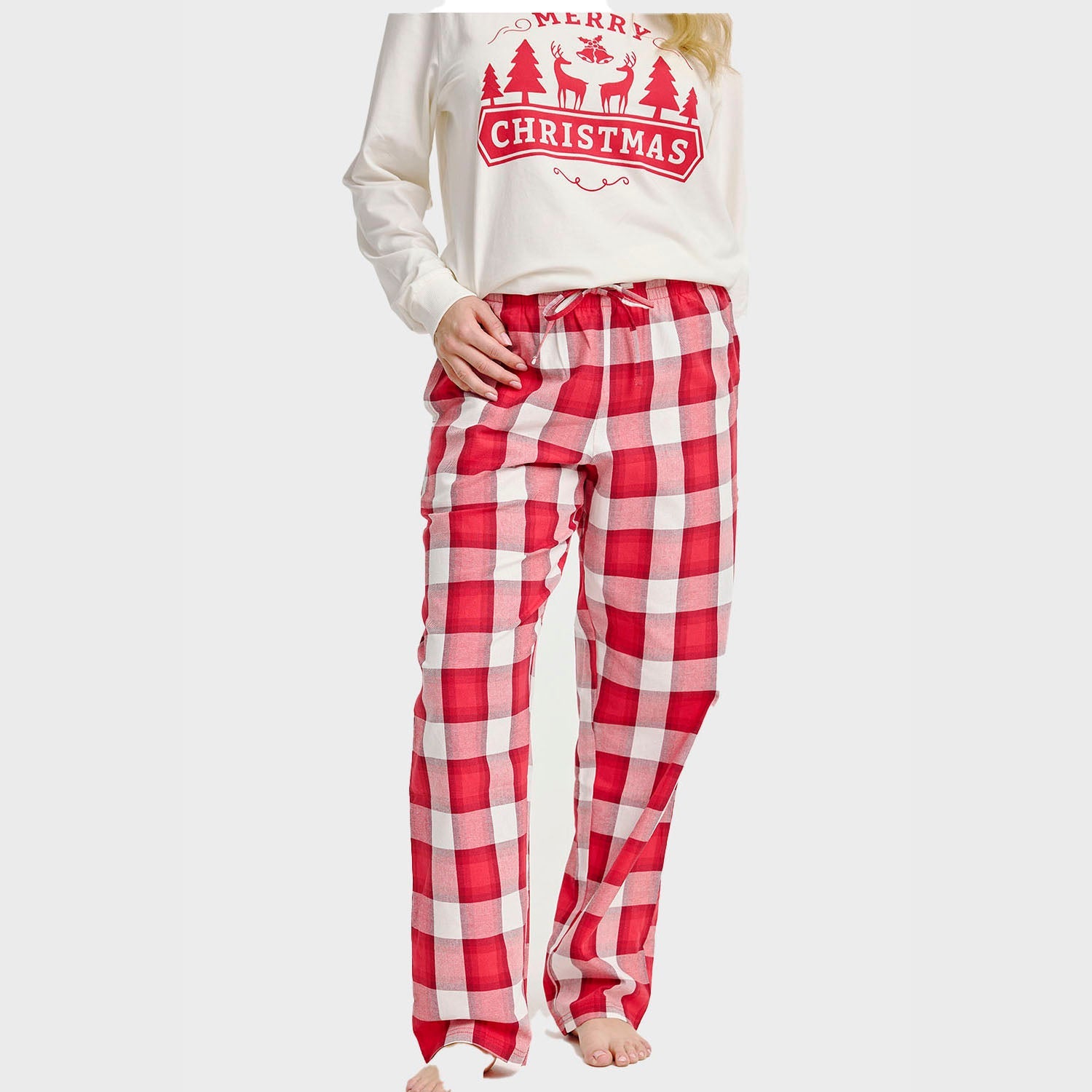 Flannel pantaloni natalizi – Donna