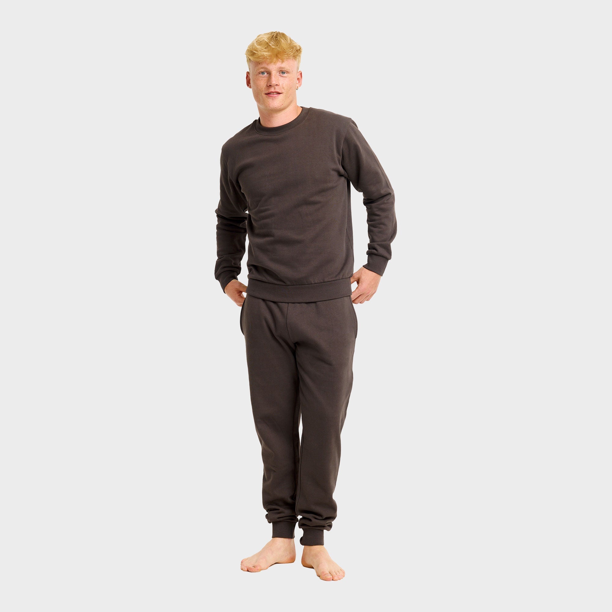 Bruin sweatset – Heren