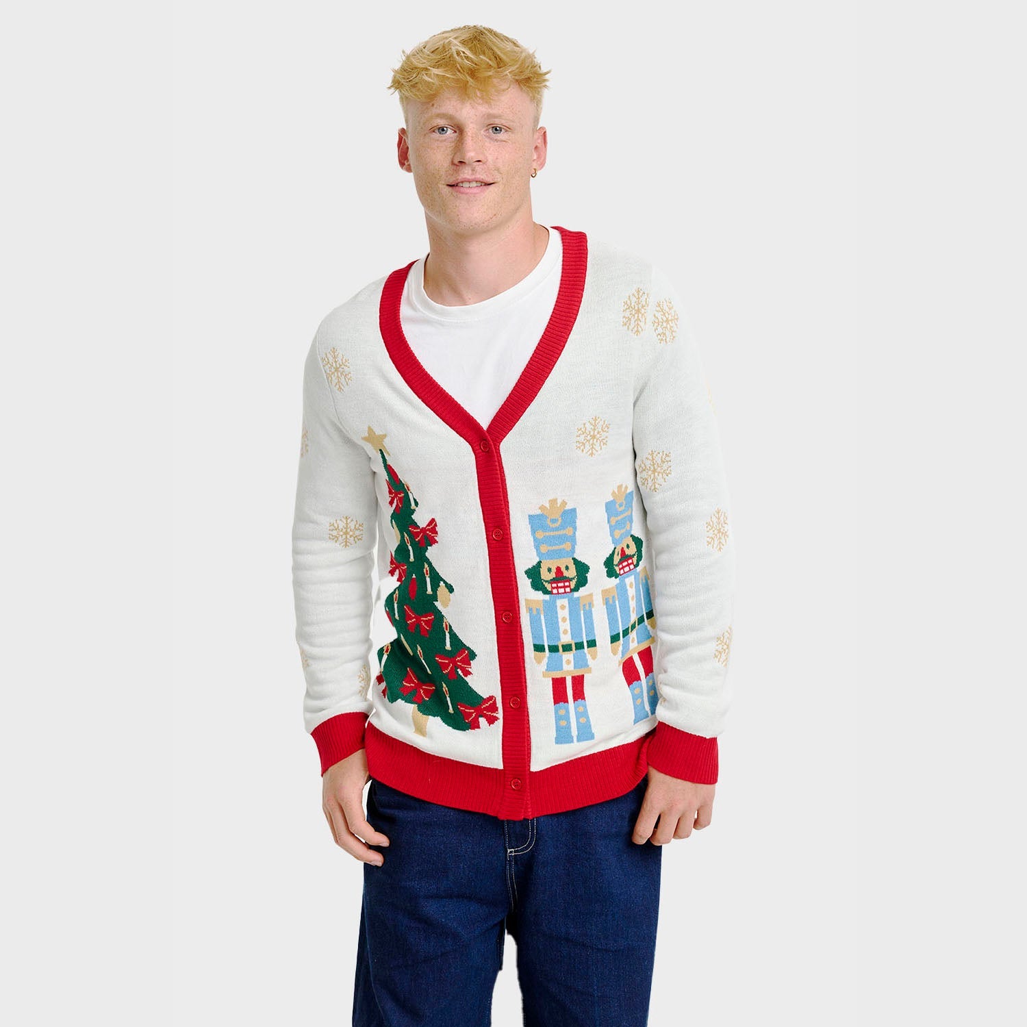The Nutcracker cardigan natalizio – Uomo