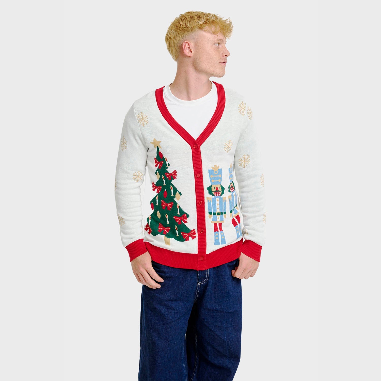 The Nutcracker cardigan natalizio – Uomo