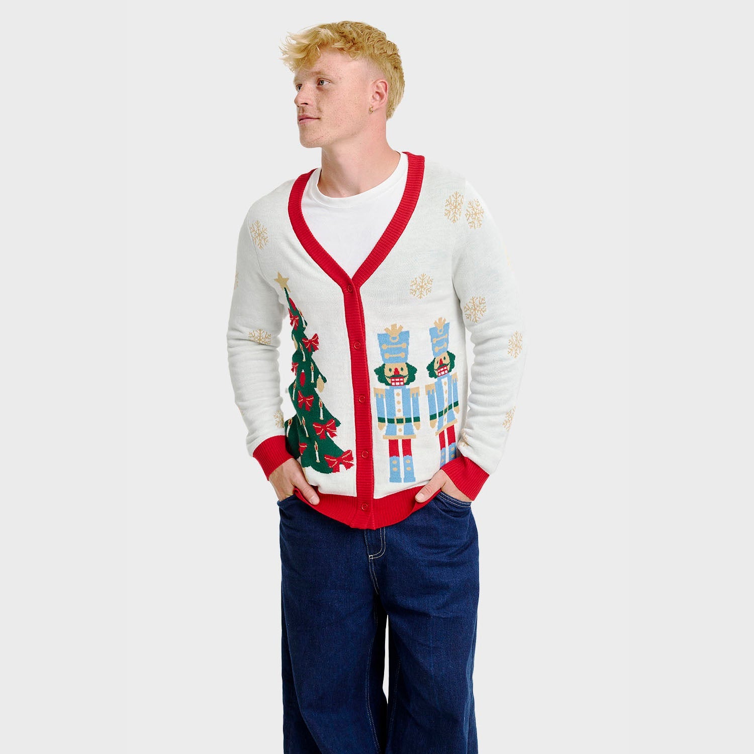 The Nutcracker cardigan natalizio – Uomo