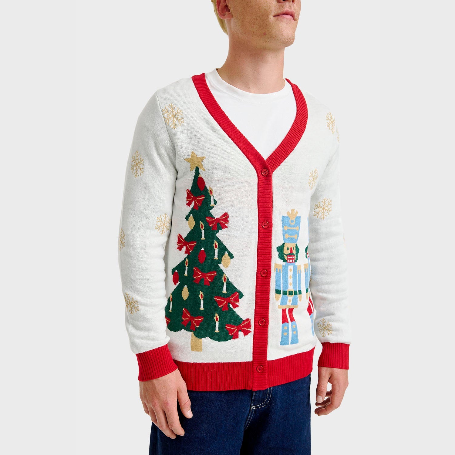 The Nutcracker cardigan natalizio – Uomo