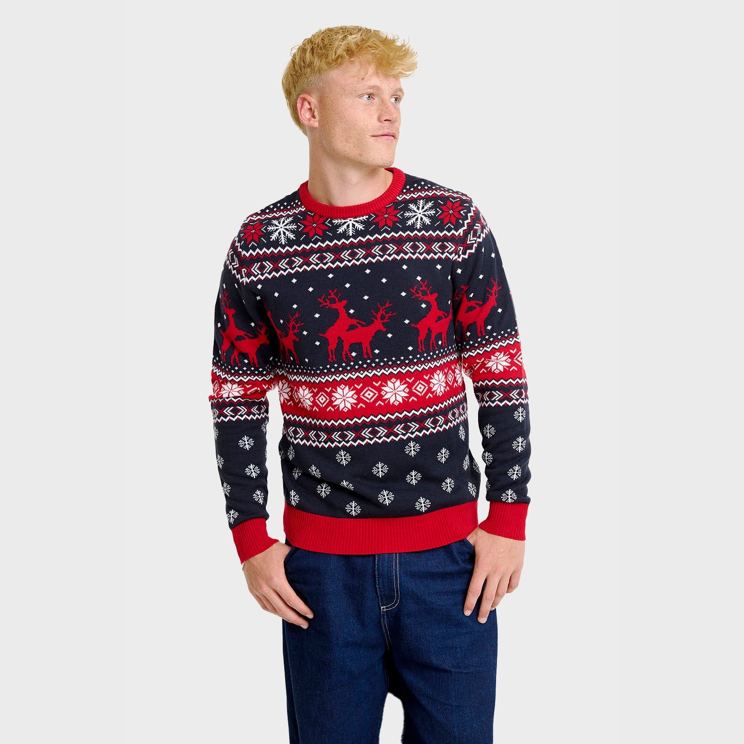 Trendy Reindeer maglione natalizio – Uomo