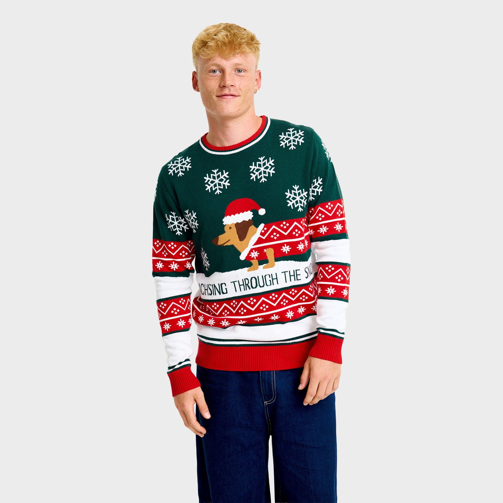 Dashing Around kersttrui – Heren