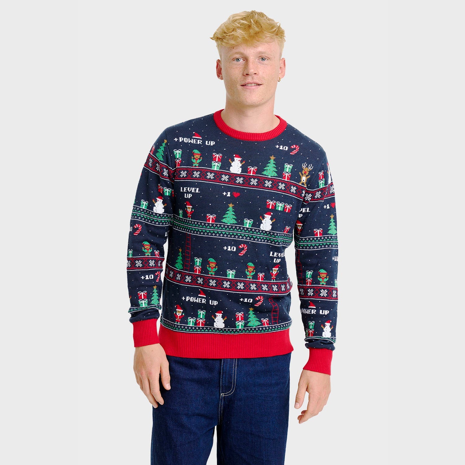 Vintage Gaming kersttrui – Heren