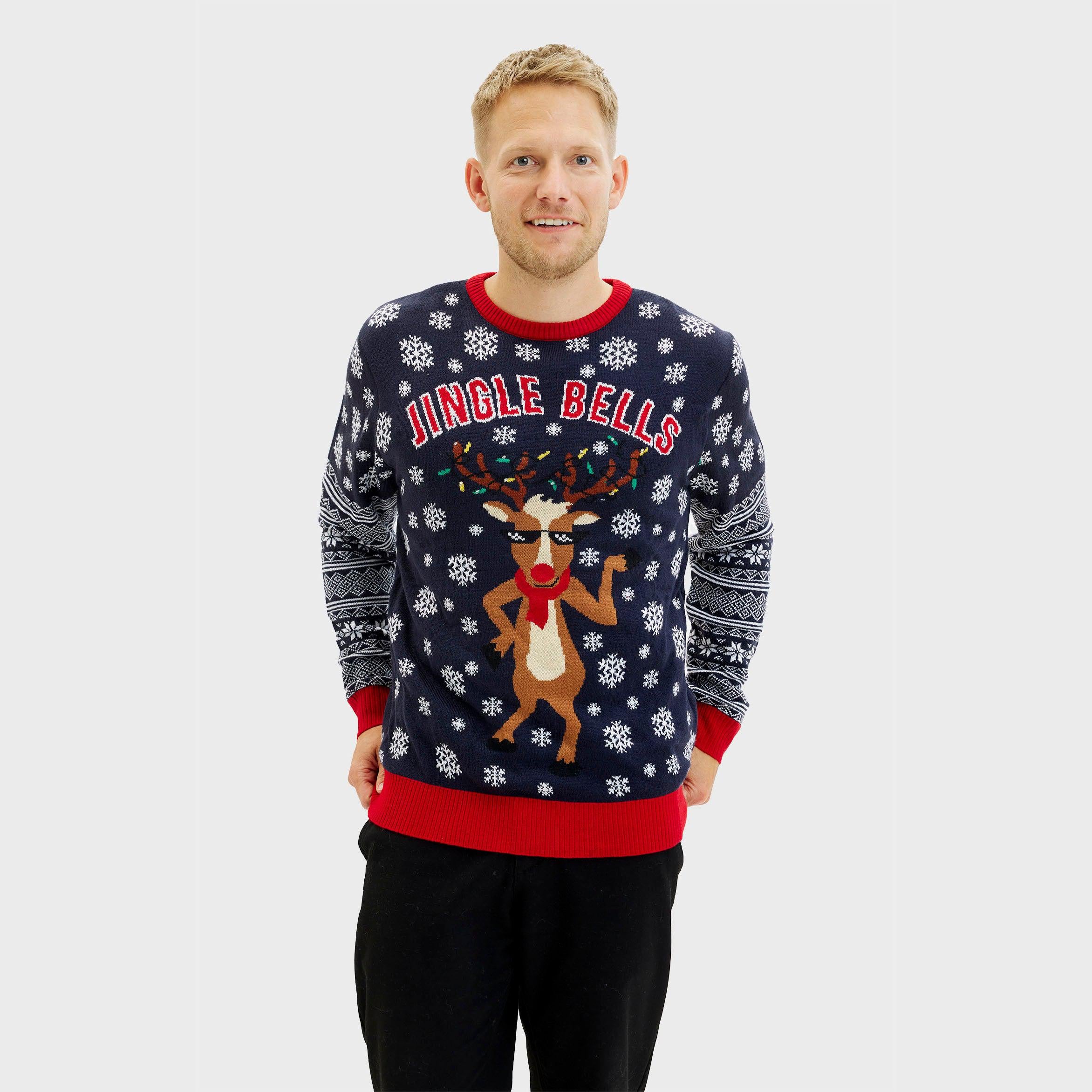 Jingle Bells Maglione Natalizio - Uomo