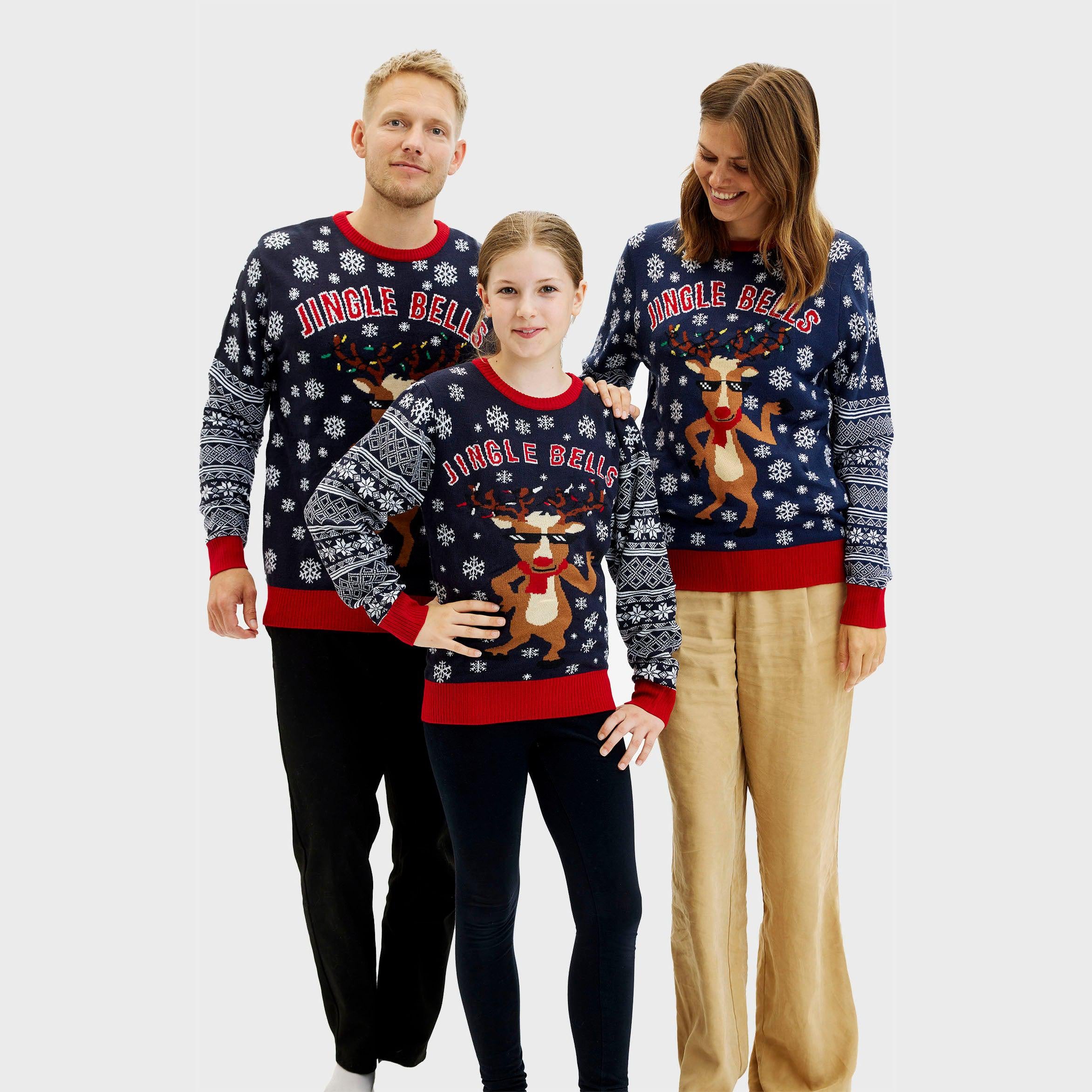 Jingle Bells Maglione Natalizio - Uomo