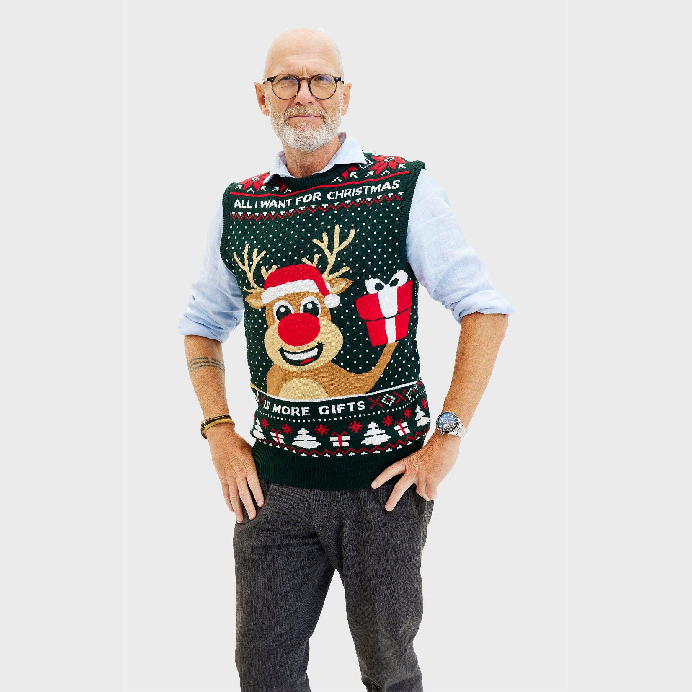 Rudolphs Christmas Gilet - Uomo