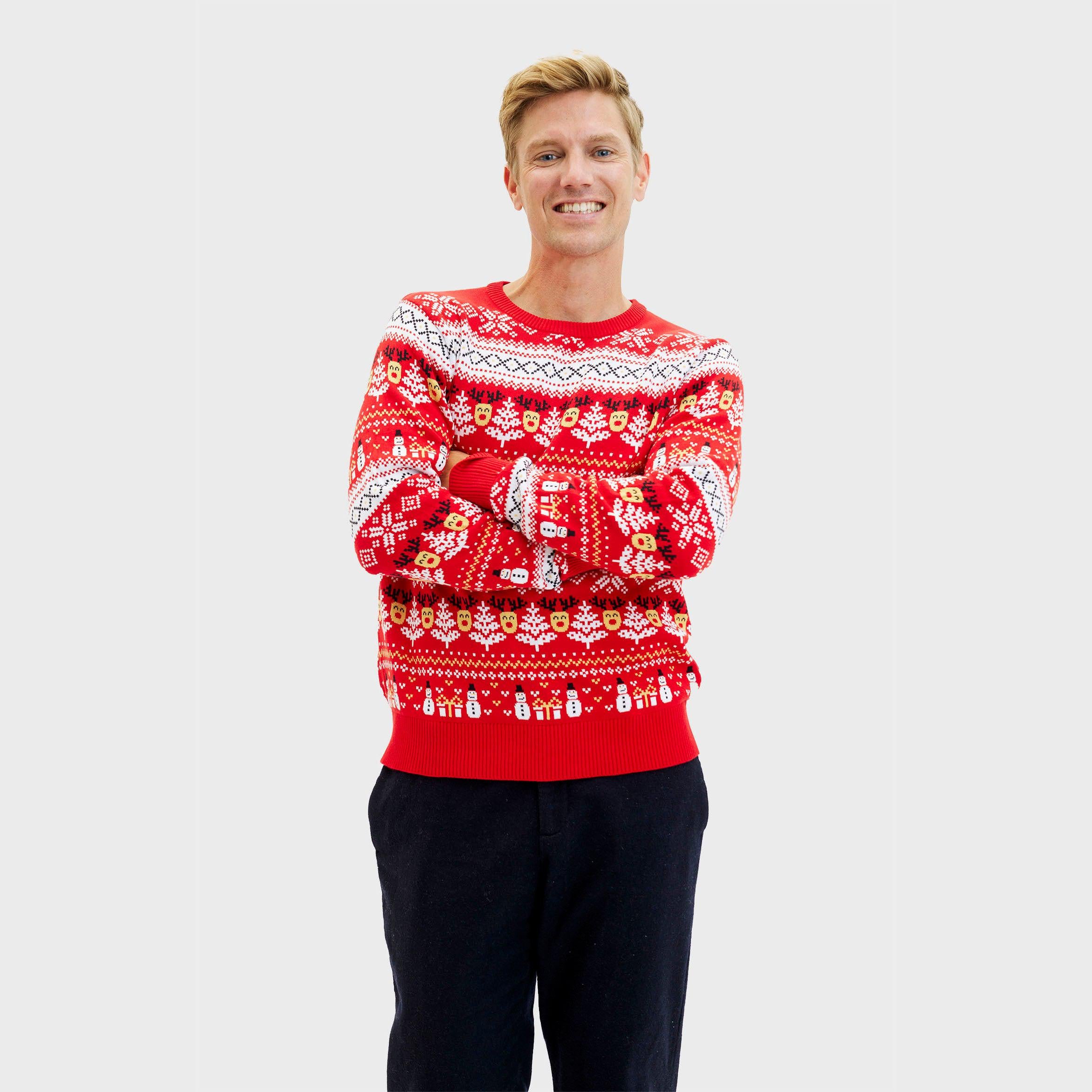 The Reinstyle Sweater Rosso - Uomo.