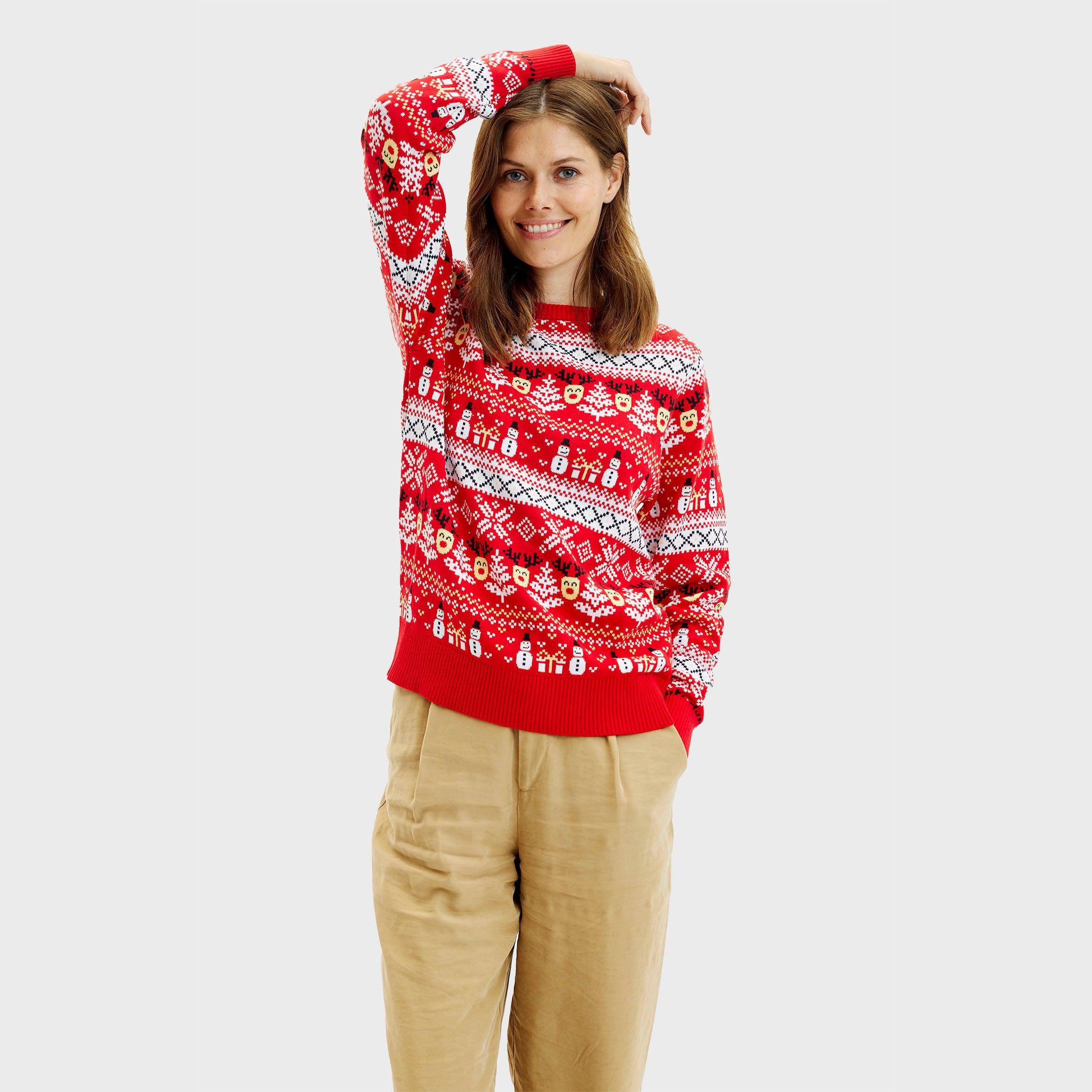 The Reinstyle Sweater Rosso - Donna.