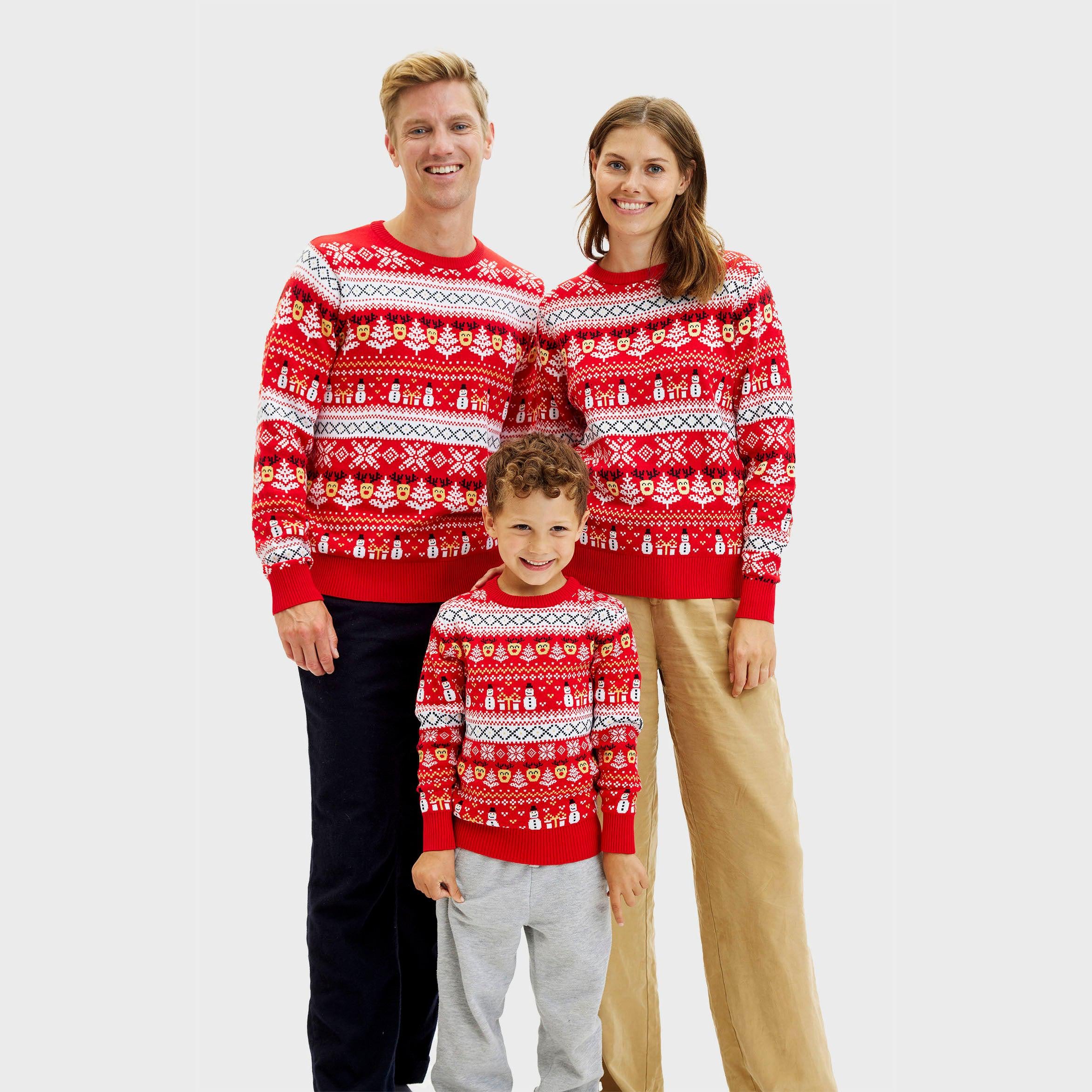 The Reinstyle Sweater Rosso - Bambini.