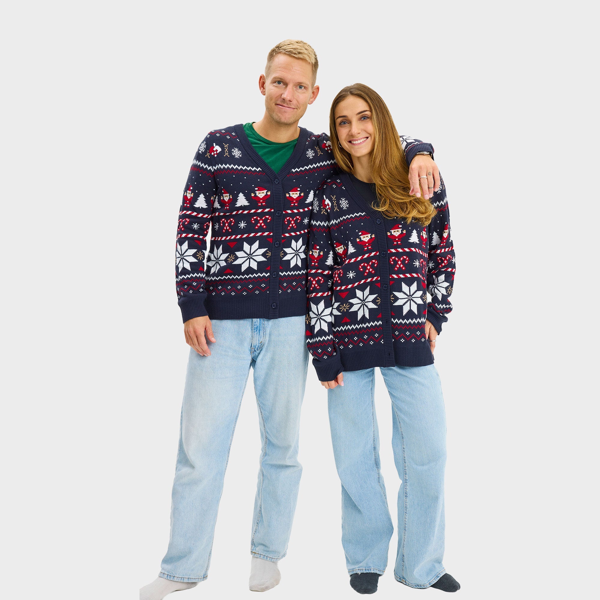 Santa’s kerstcardigan – Dames