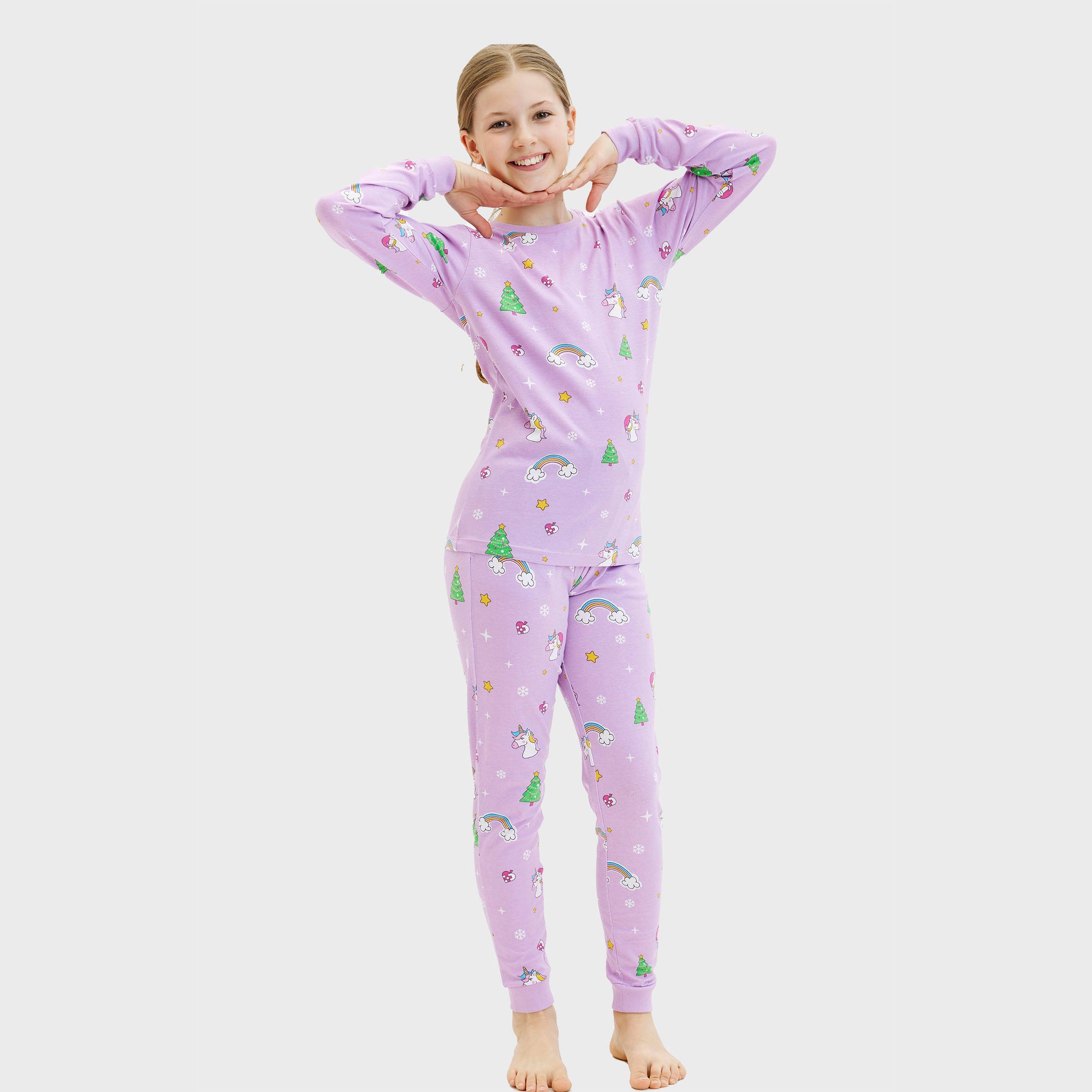 Unicorno Pigiama Natalizio - Bambino.