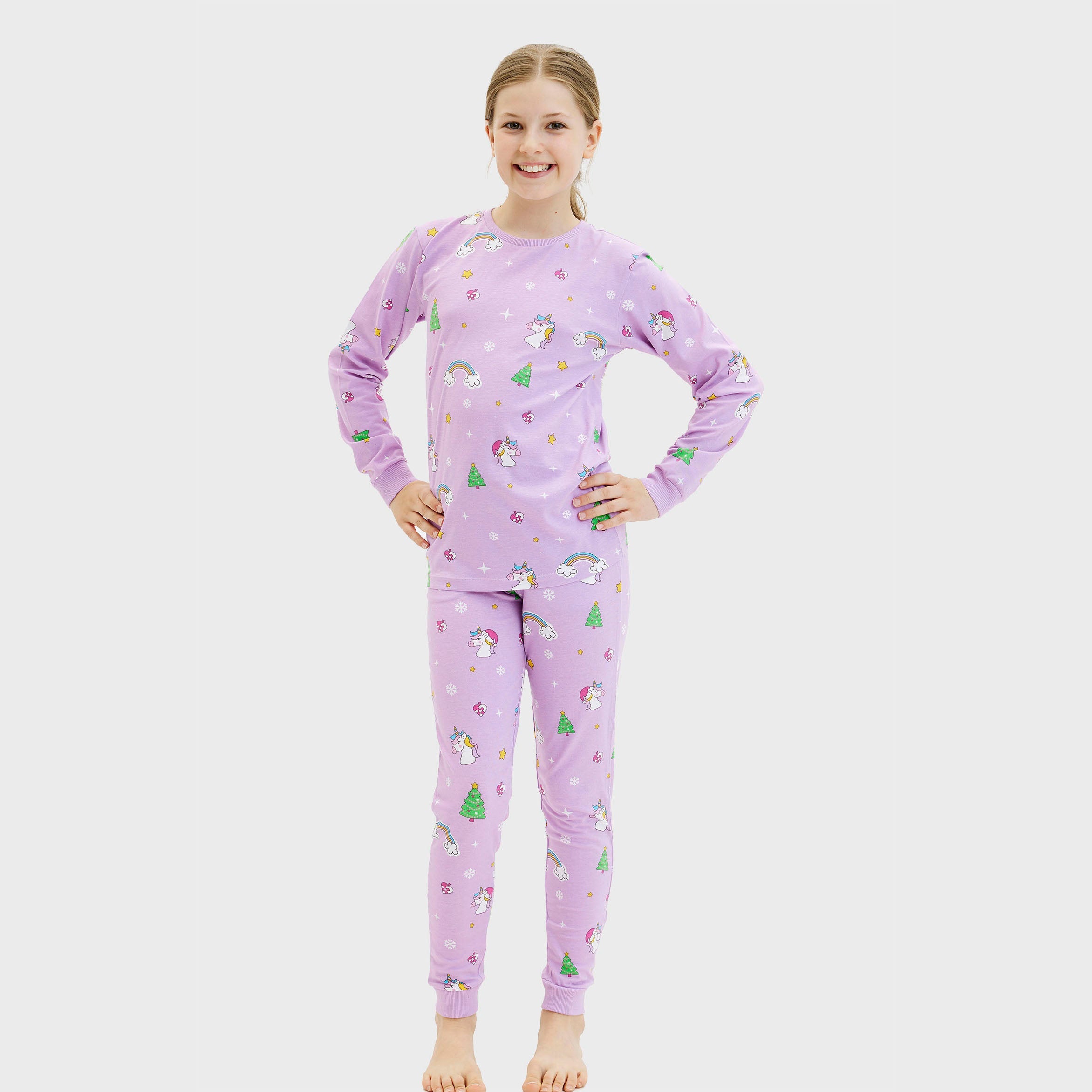 Unicorno Pigiama Natalizio - Bambino.