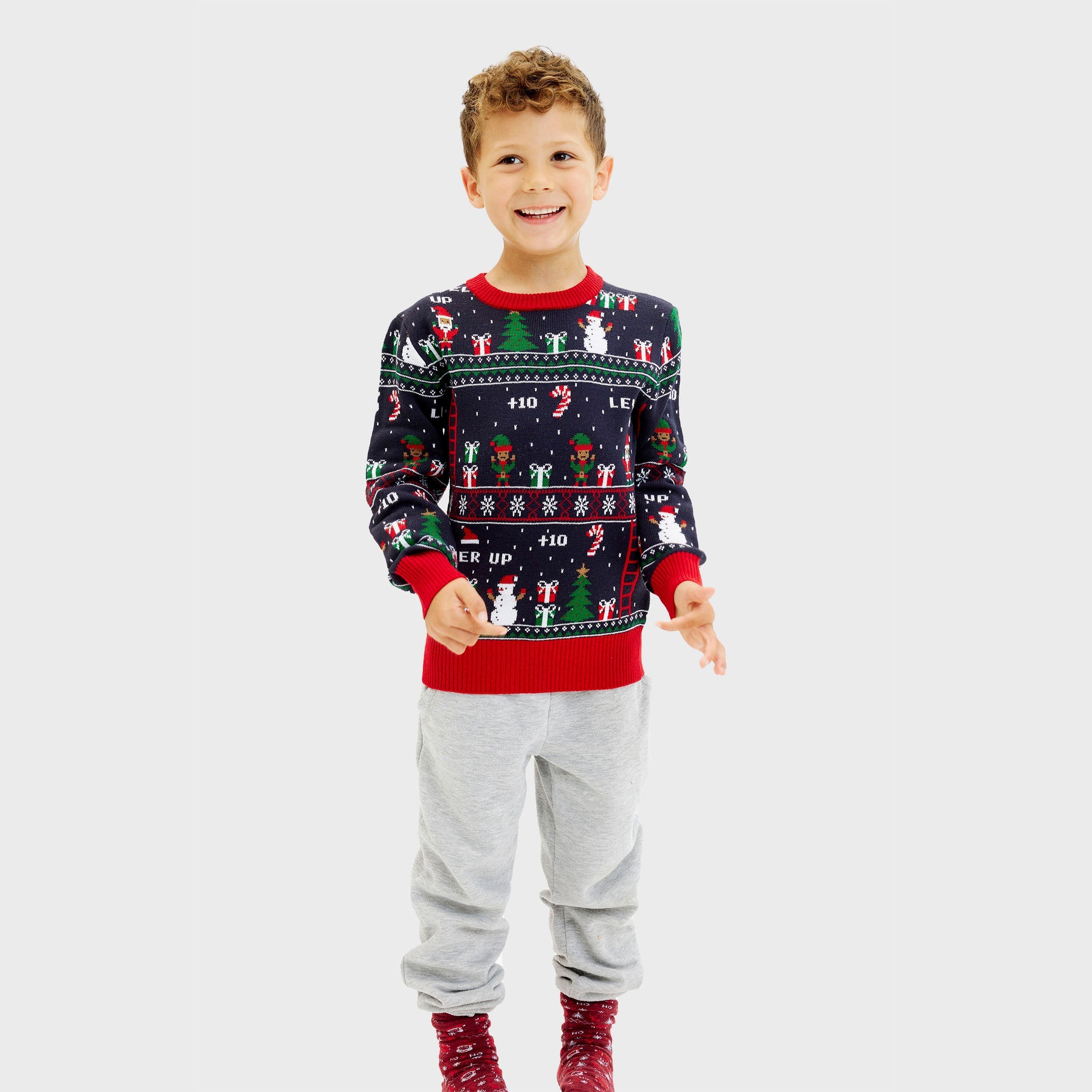 Vintage gamer maglione natalizio – Bambini