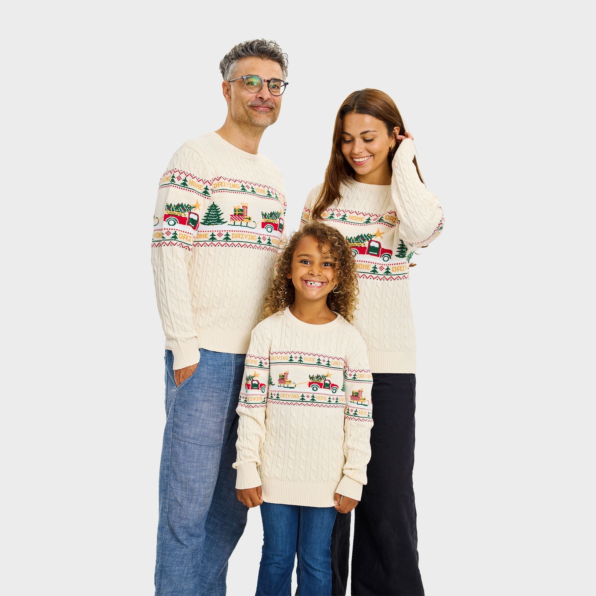 Driving Home Cable Knit kersttrui – Dames