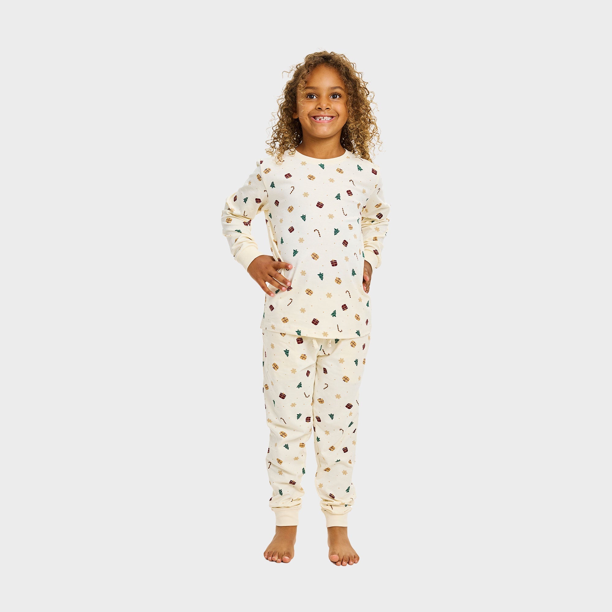 Kerstdroom pyjama beige – Kinderen