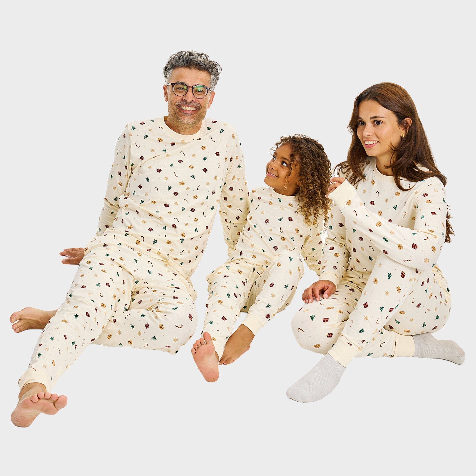Kerstdroom pyjama beige – Dames