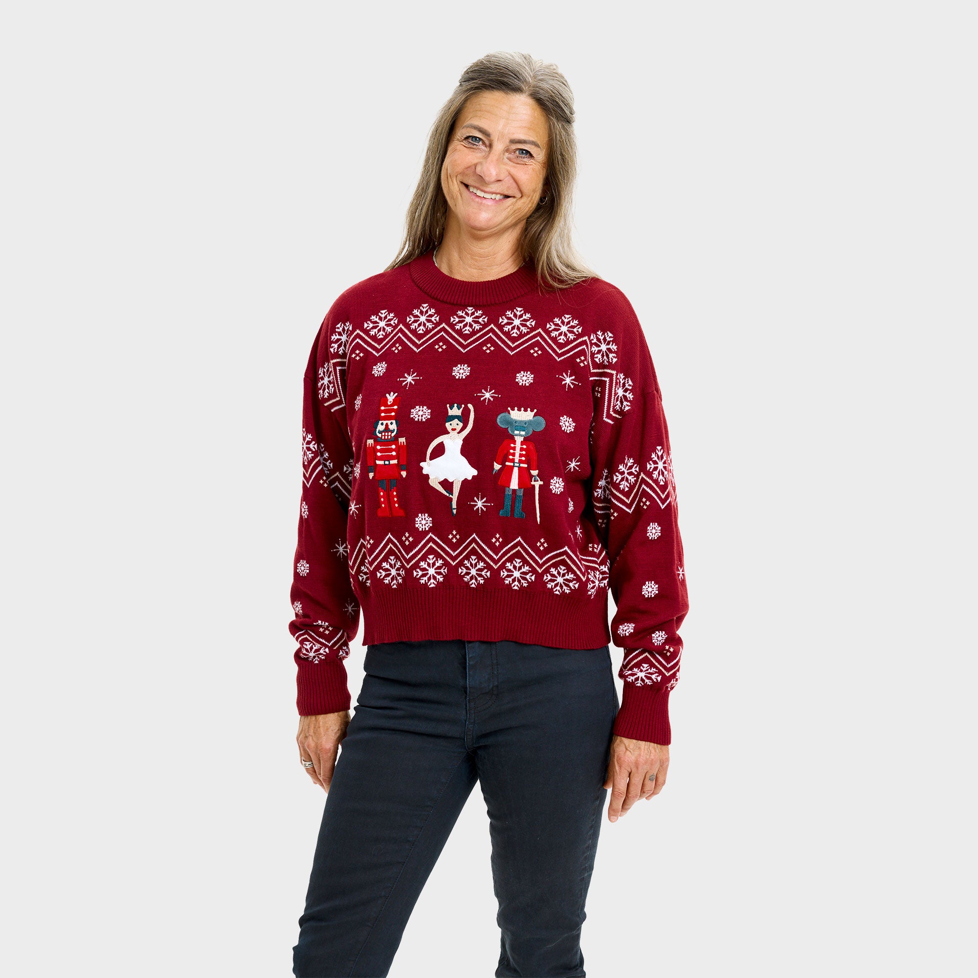 Nutcrackerish maglione natalizio – Donna
