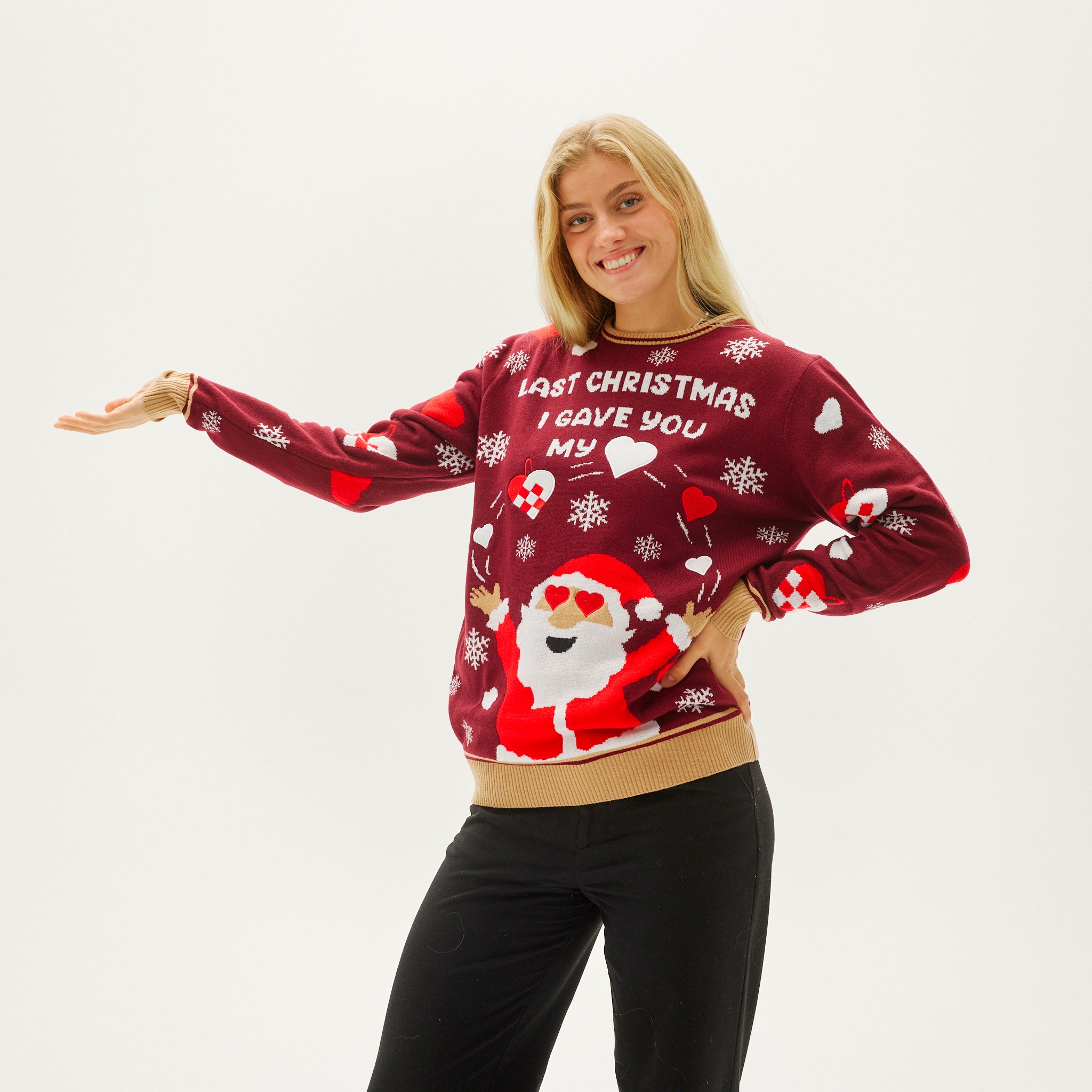 The Christmas Heart Sweater - Donna