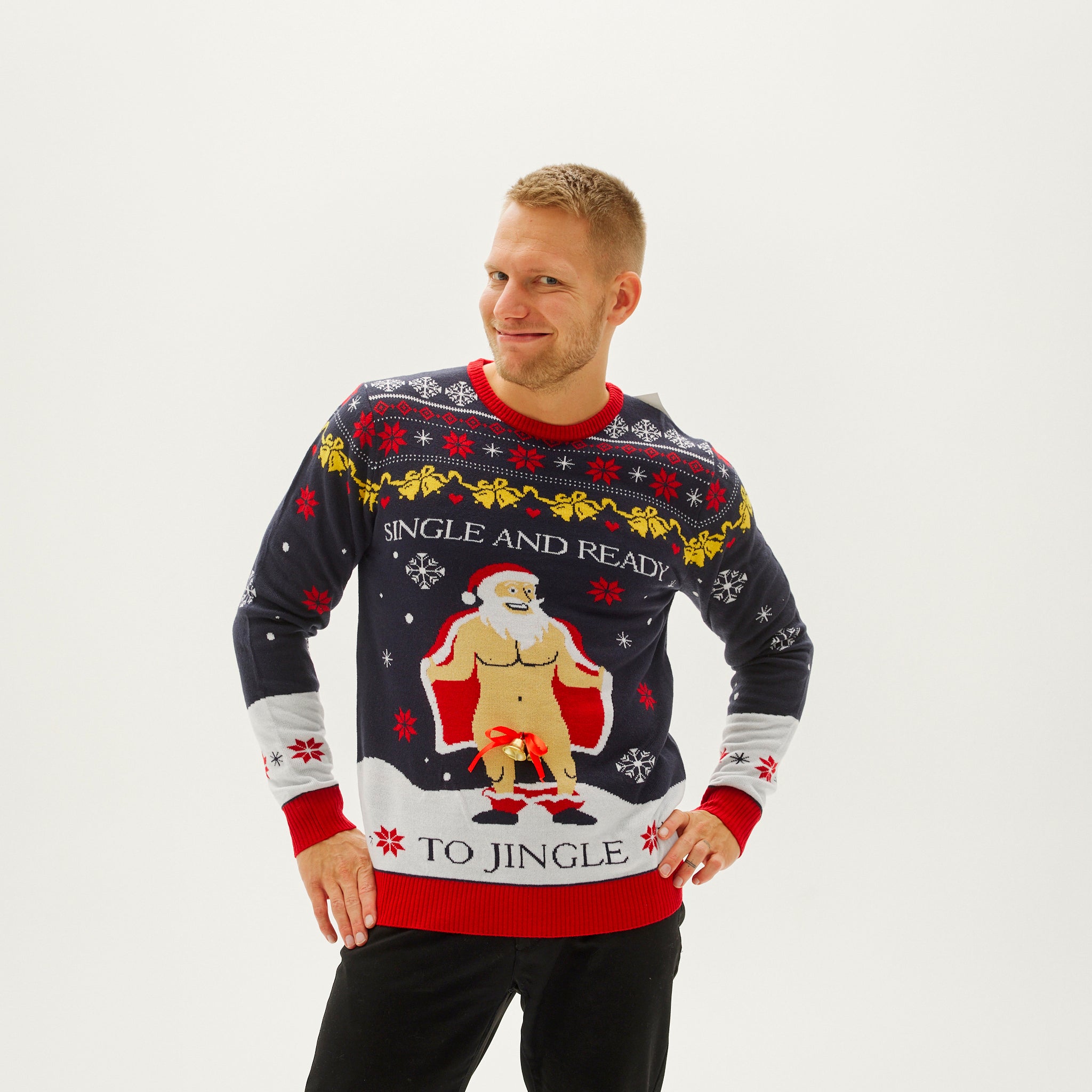 The Single And Ready To Jingle Sweater - Uomo
