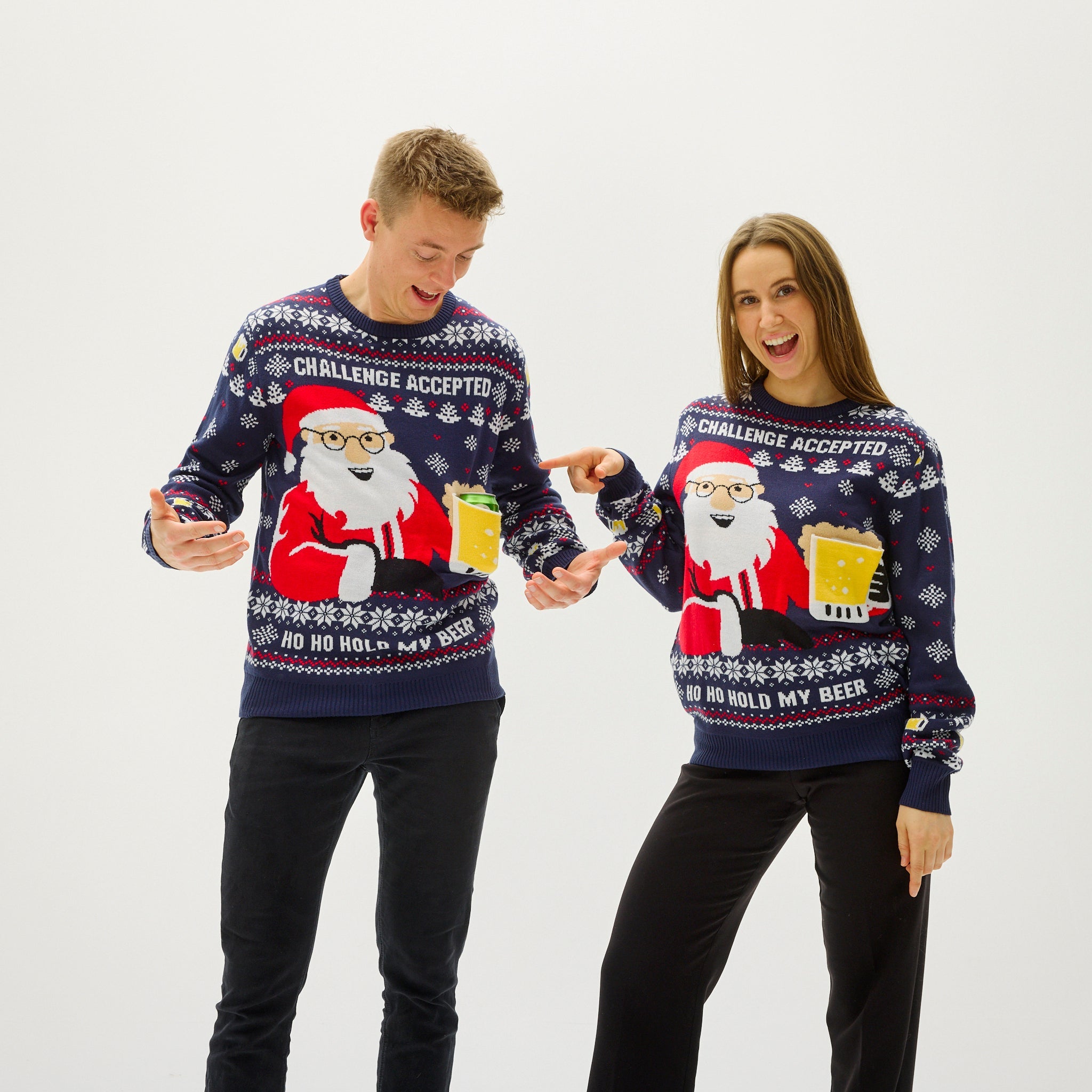 Ho Ho Hold My Beer Sweater - Donna